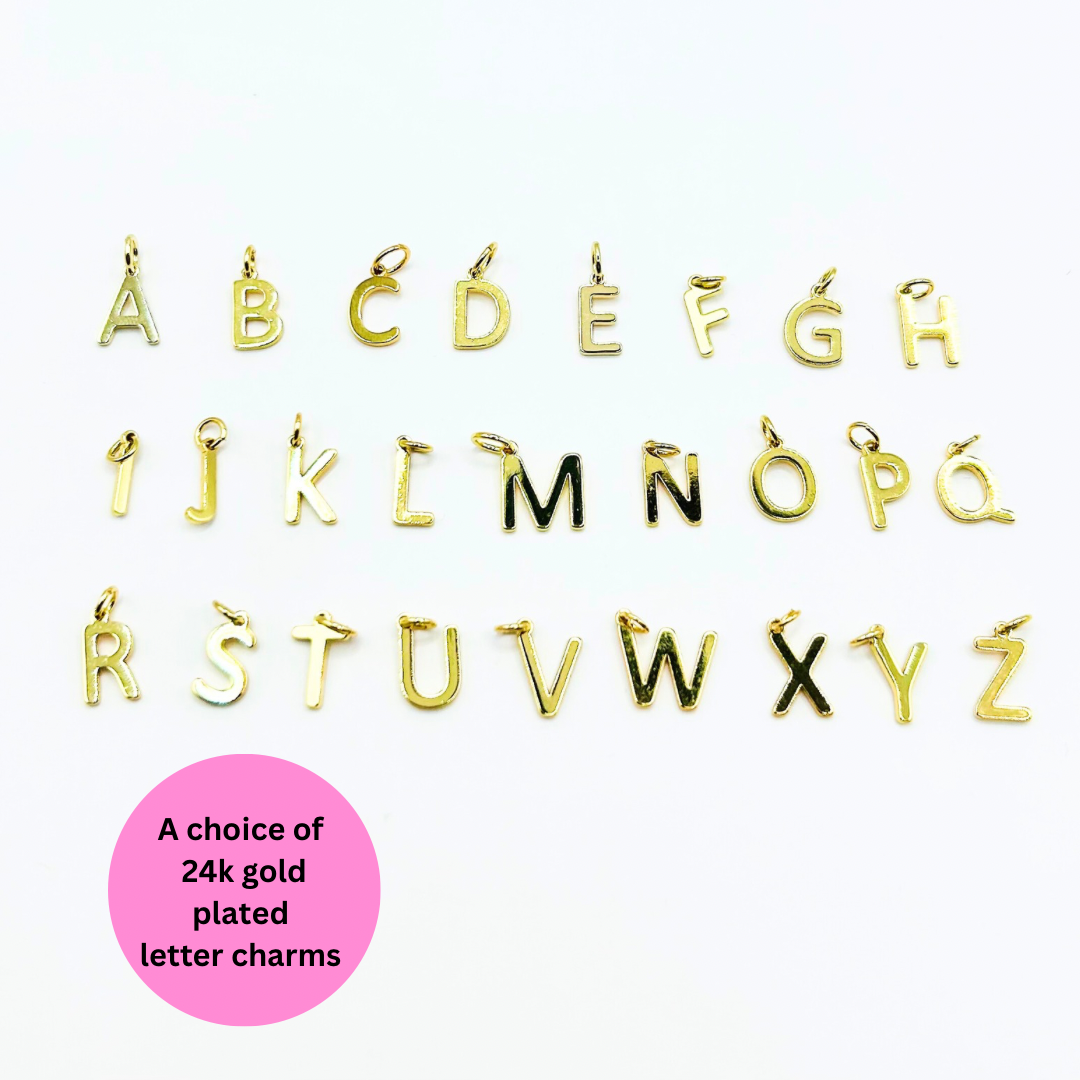 Curb Chain Personalised Initial or Name Necklace - Gold