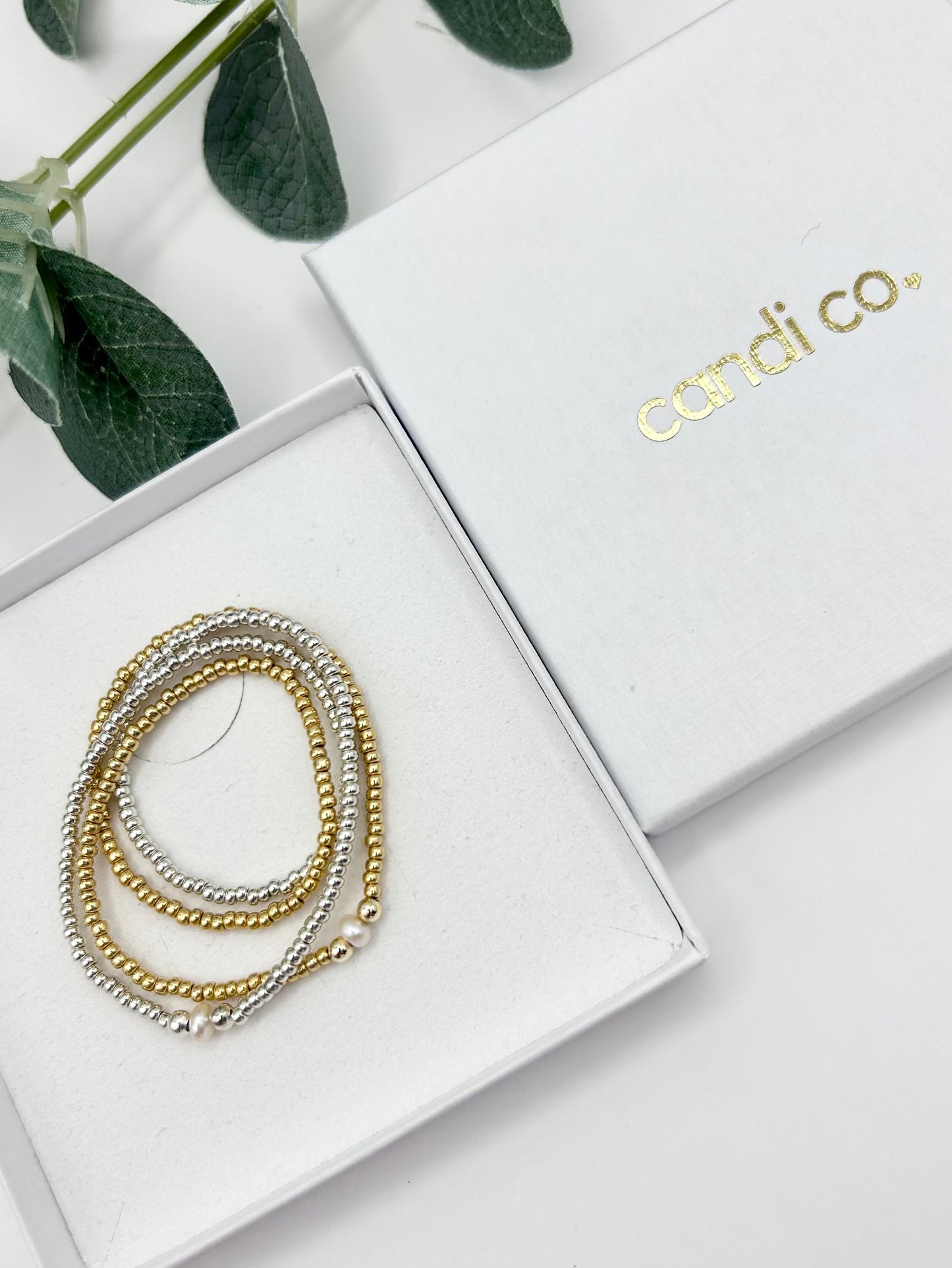 Freshwater Pearl Beaded Anklet - Gold or Silver