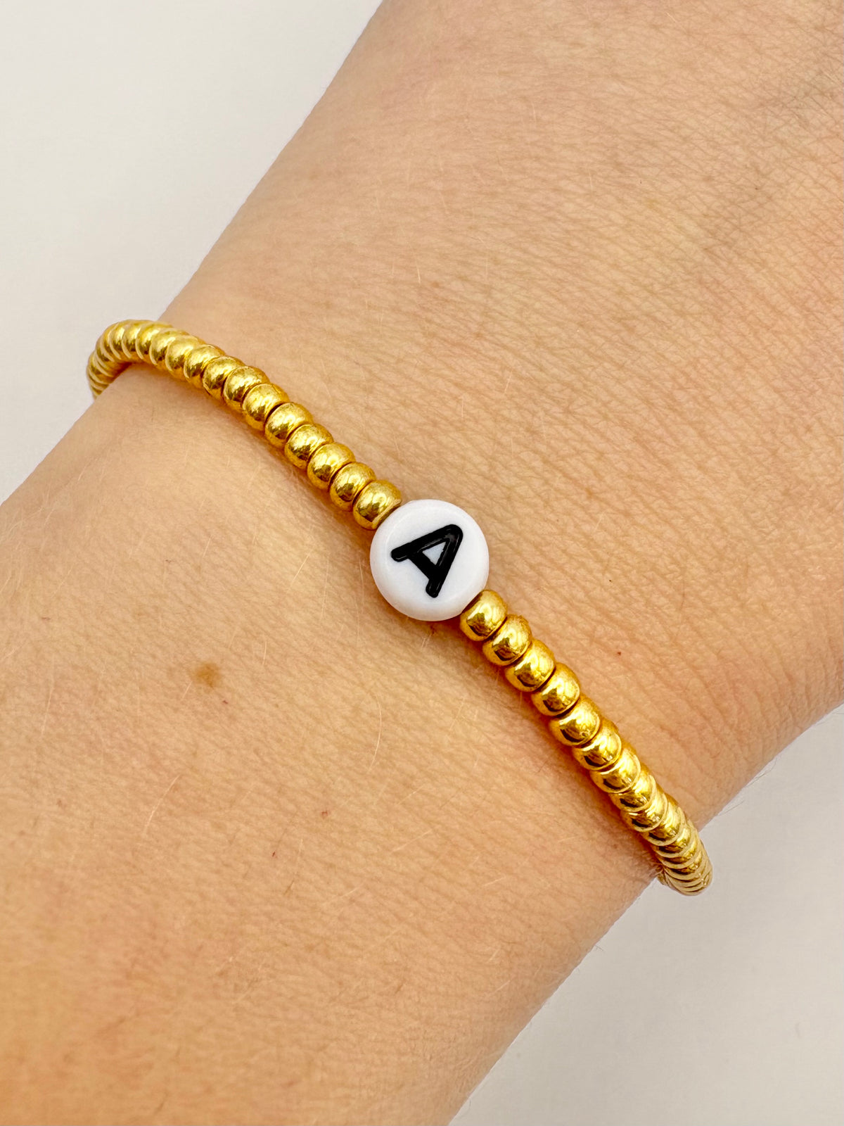 Seed Bead Stacking Bracelets - Initial