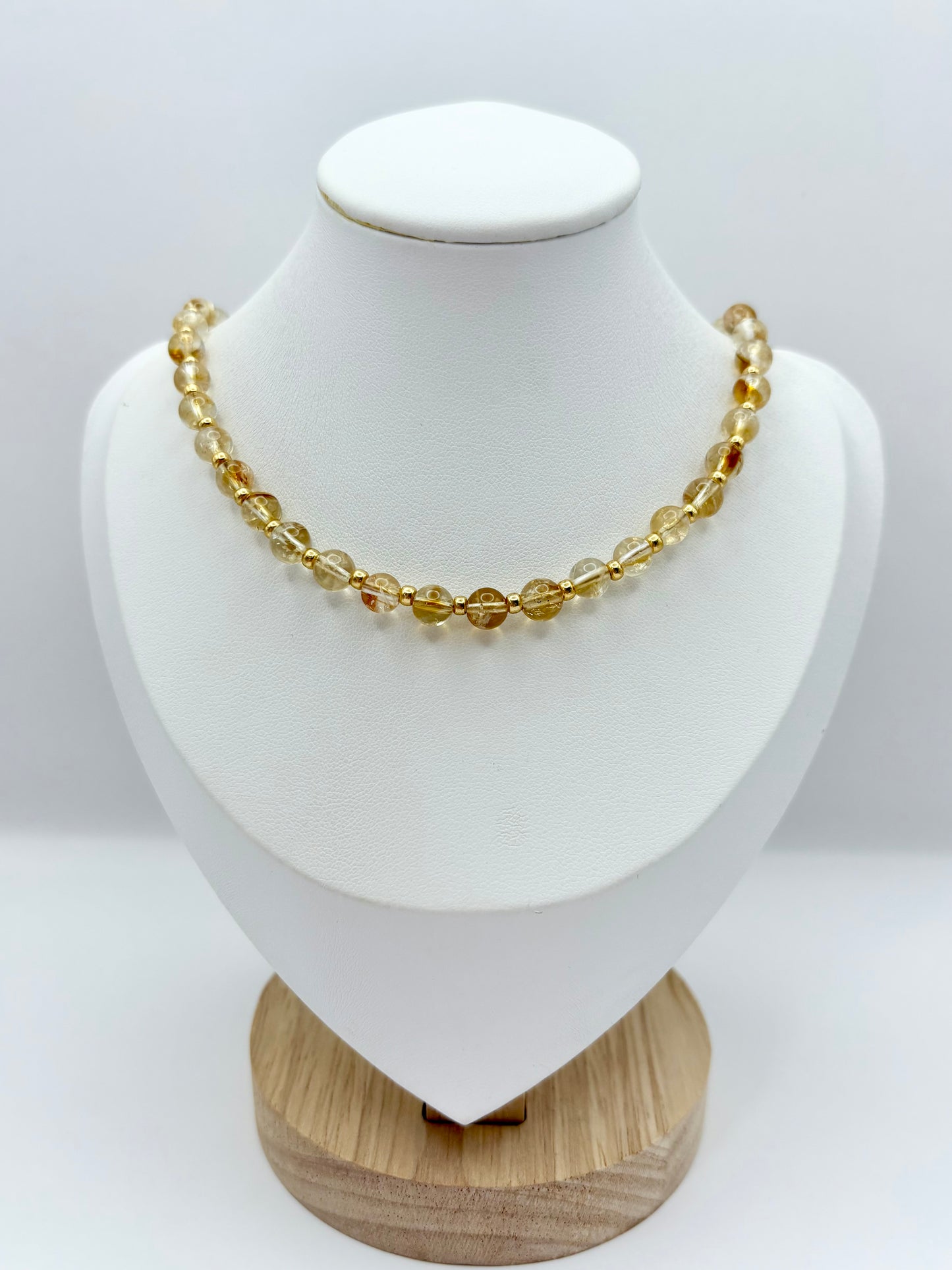 Citrine Beaded Necklace