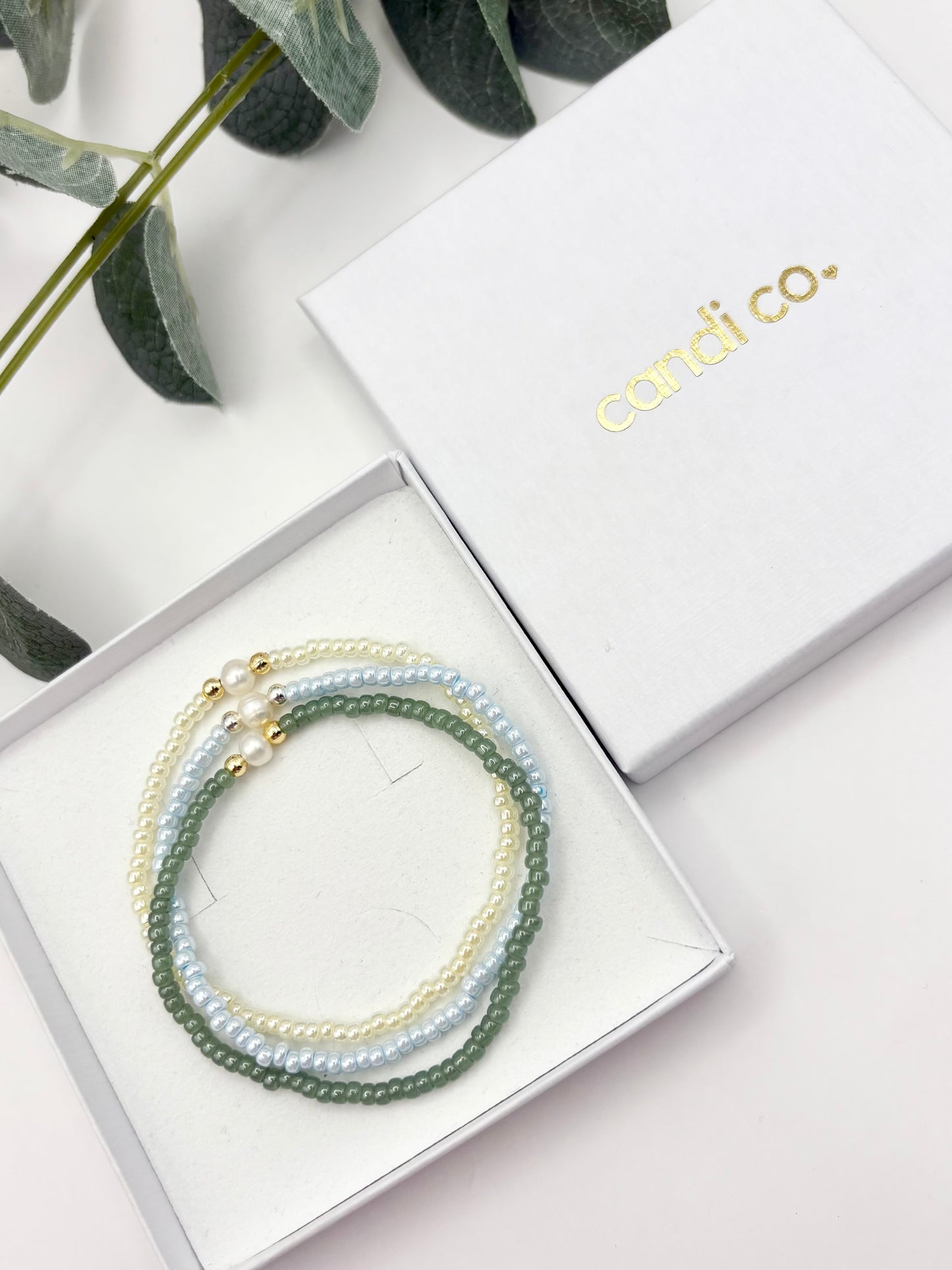 Freshwater Pearl Seed Bead Bracelet - Choice of Colour