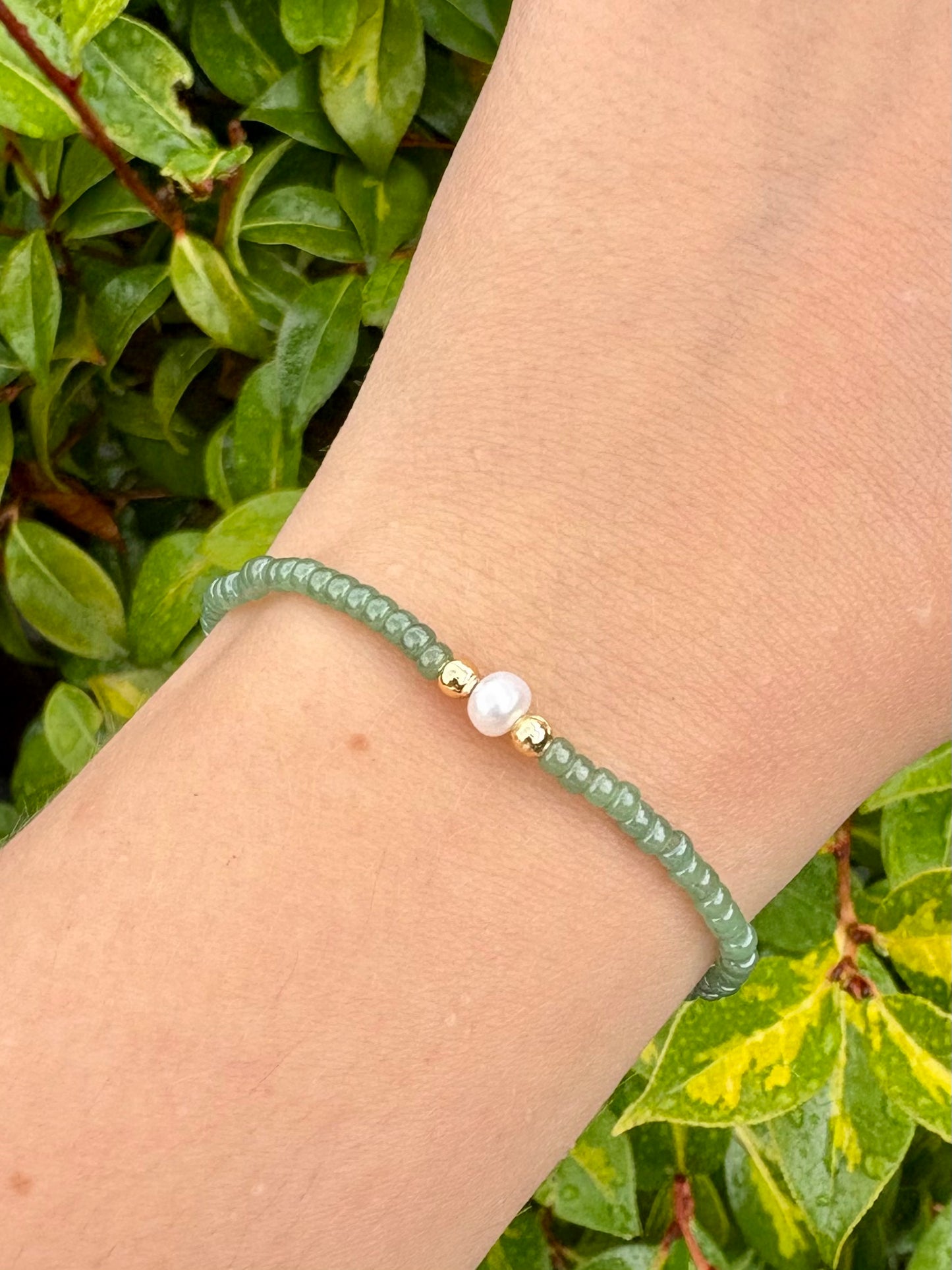 Freshwater Pearl Seed Bead Bracelet - Choice of Colour