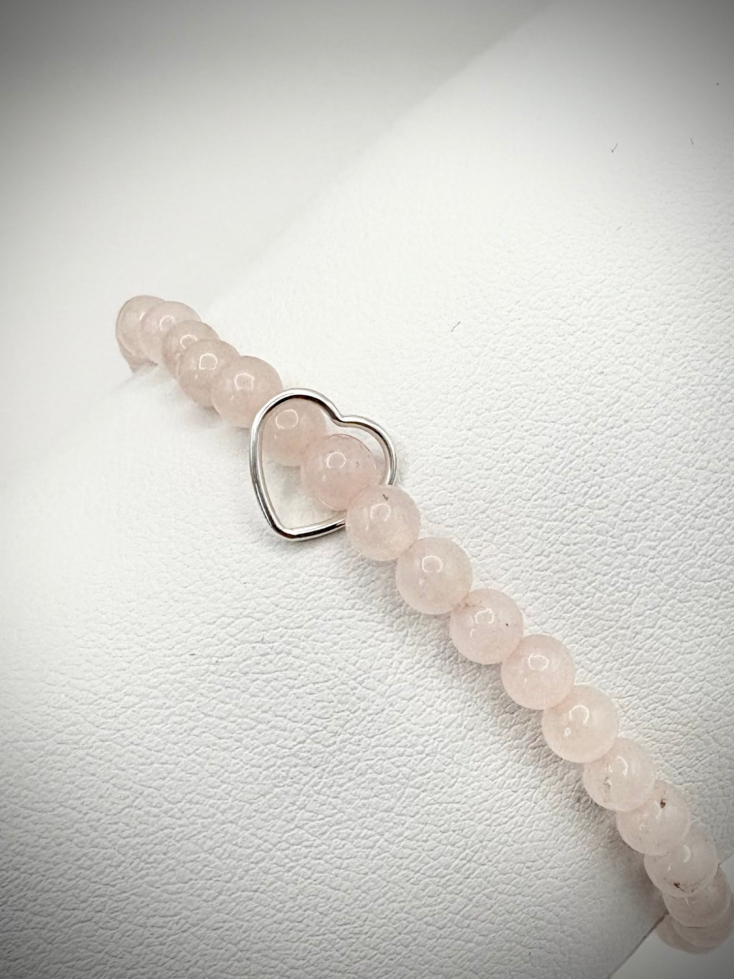 Handmade Gemstone Bracelet with Heart or Star Charm - Sterling Silver or Gold-filled