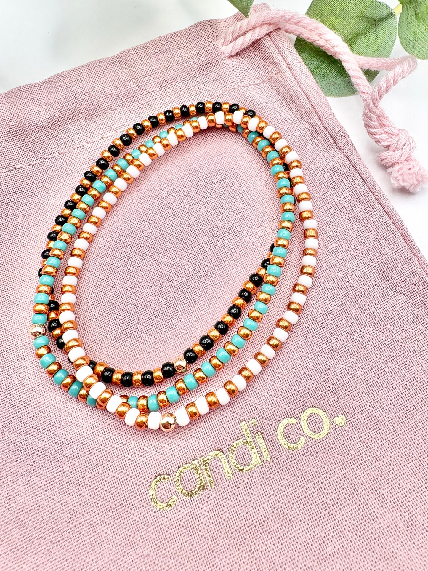 Rainbow Seed Beaded Stacking Bracelets