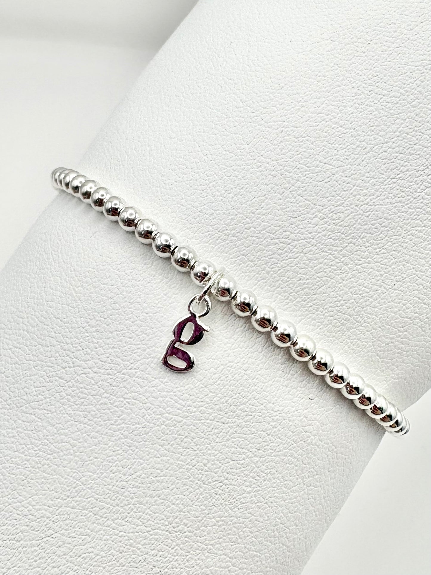 Initial Bracelet - Sterling Silver