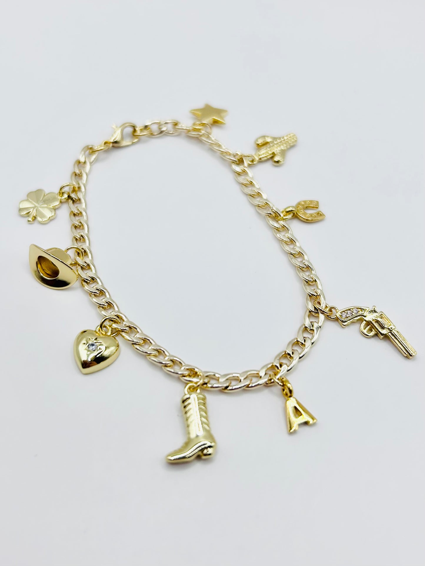 Western Charm Bracelet - Gold-Plated