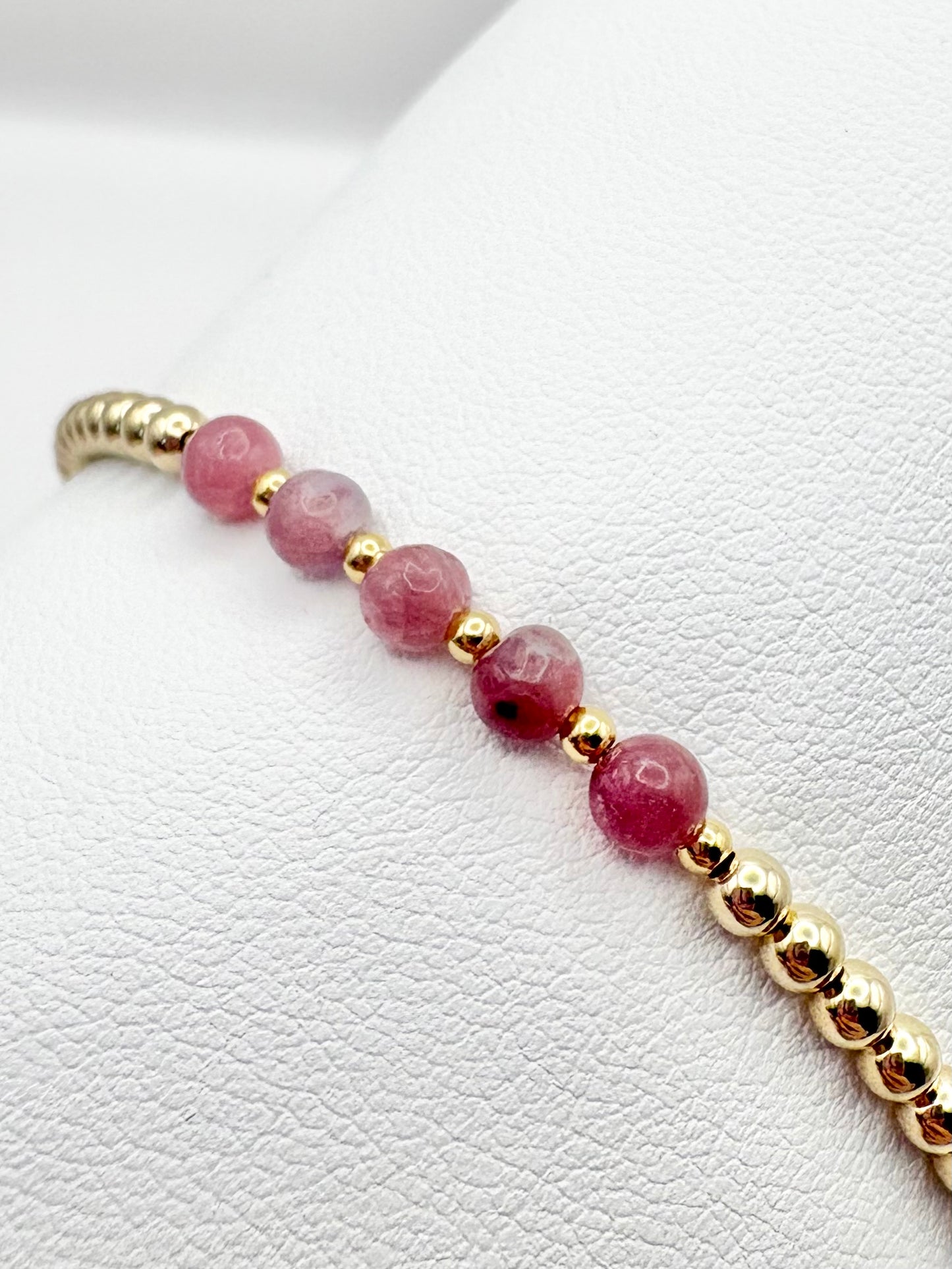 Birthstone Beaded Bracelet - Sterling Silver or Gold-Filled