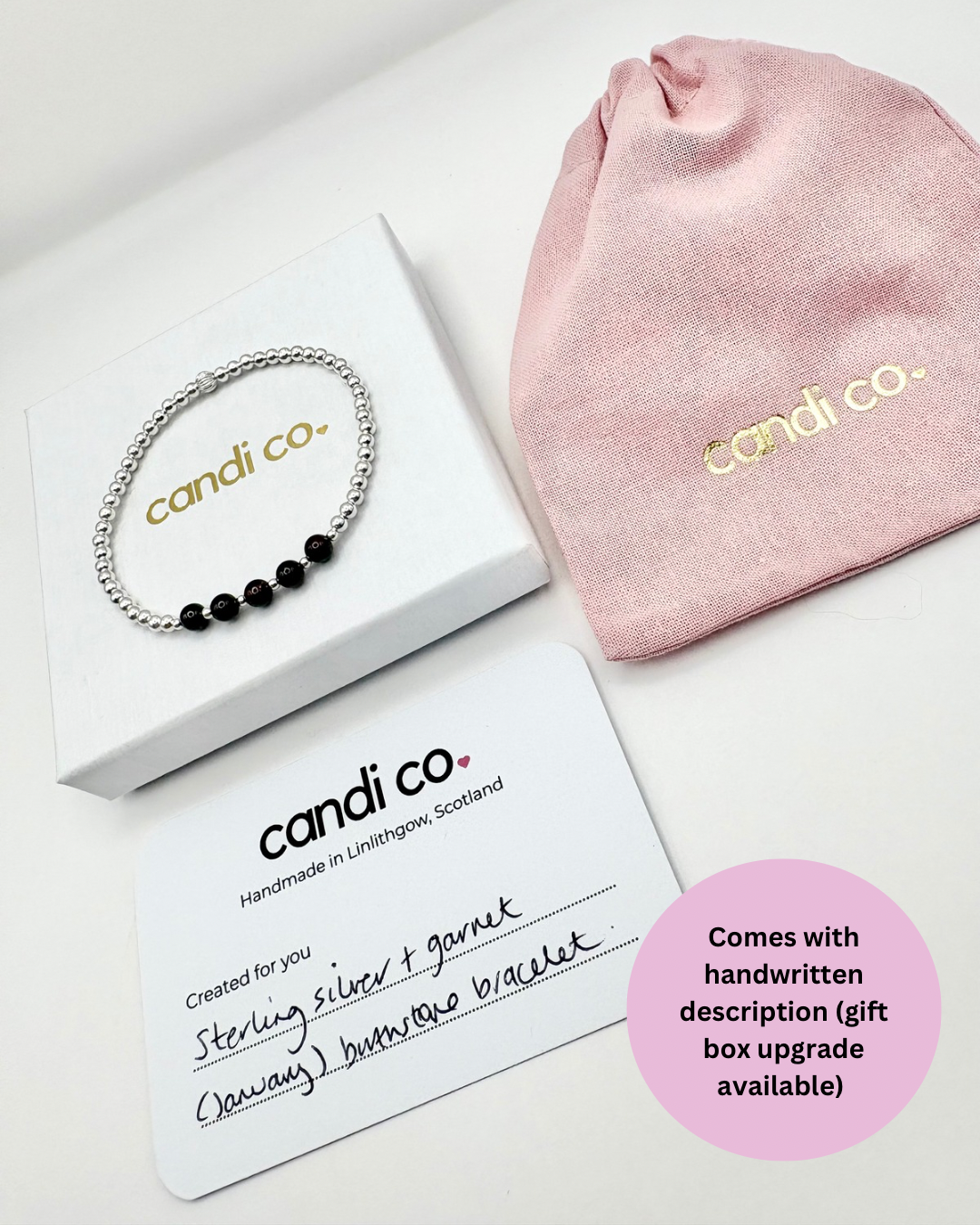 Family Birthstone Beaded Bracelet - Sterling Silver or Gold-Filled