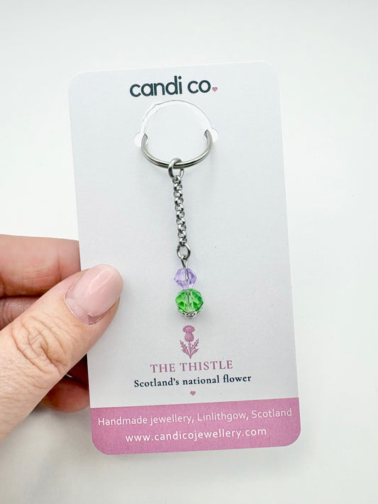 Thistle Charm Keyring