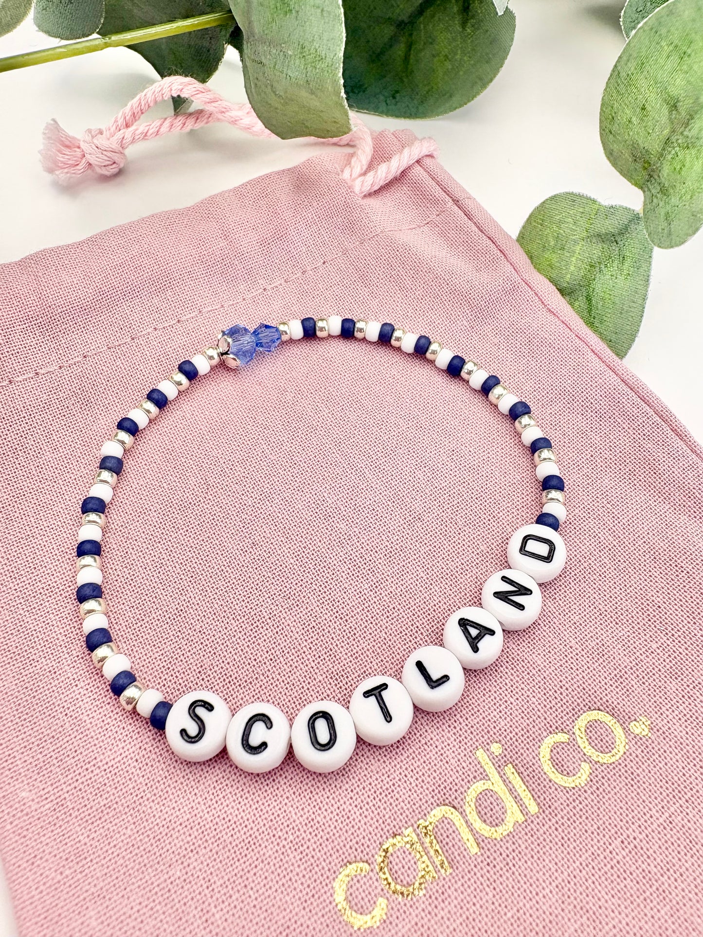 Limited Edition Scotland Thistle Seed Beaded Bracelet