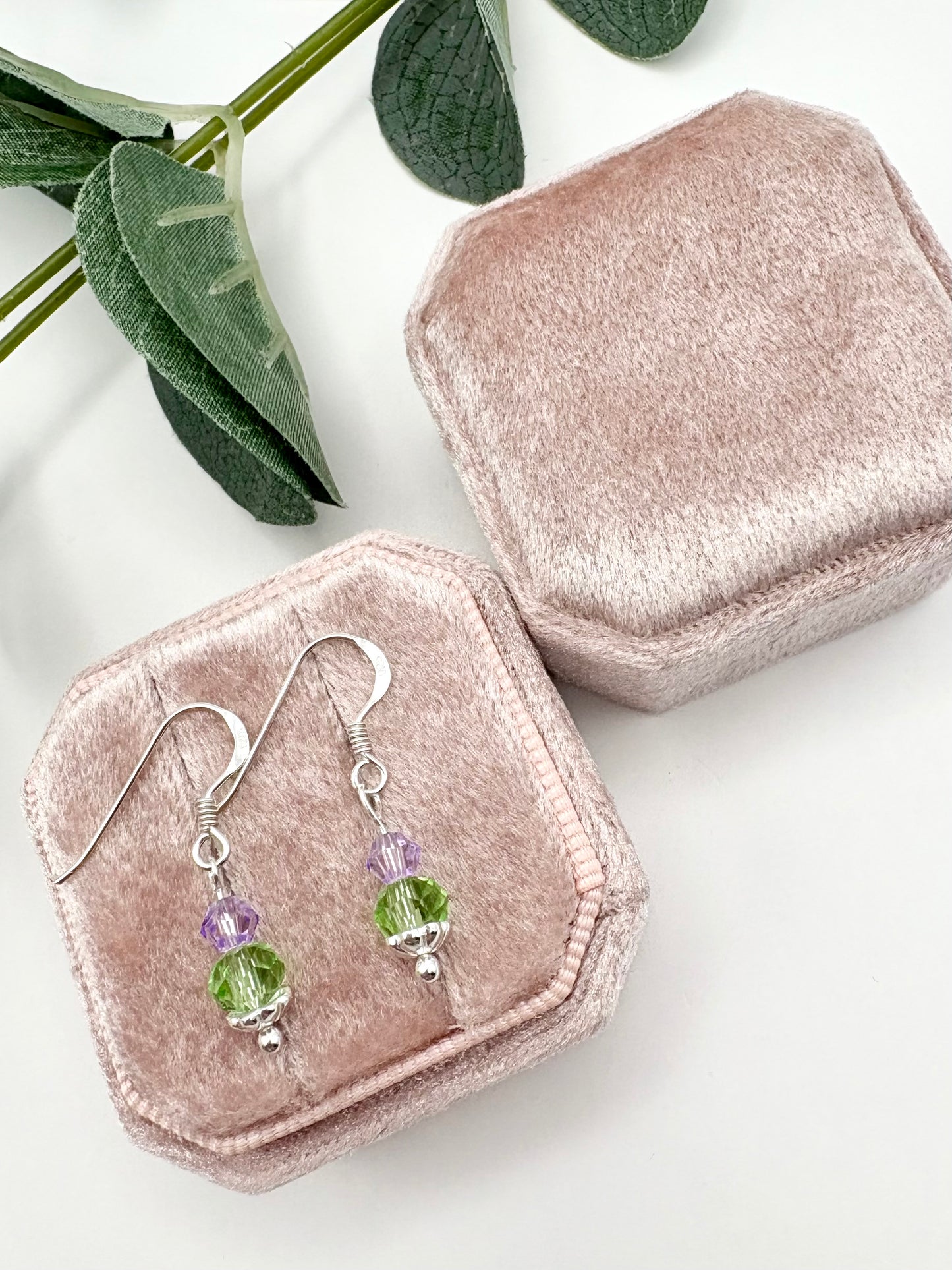 Thistle Dangle Earrings Sterling Silver or 14k Gold-Filled