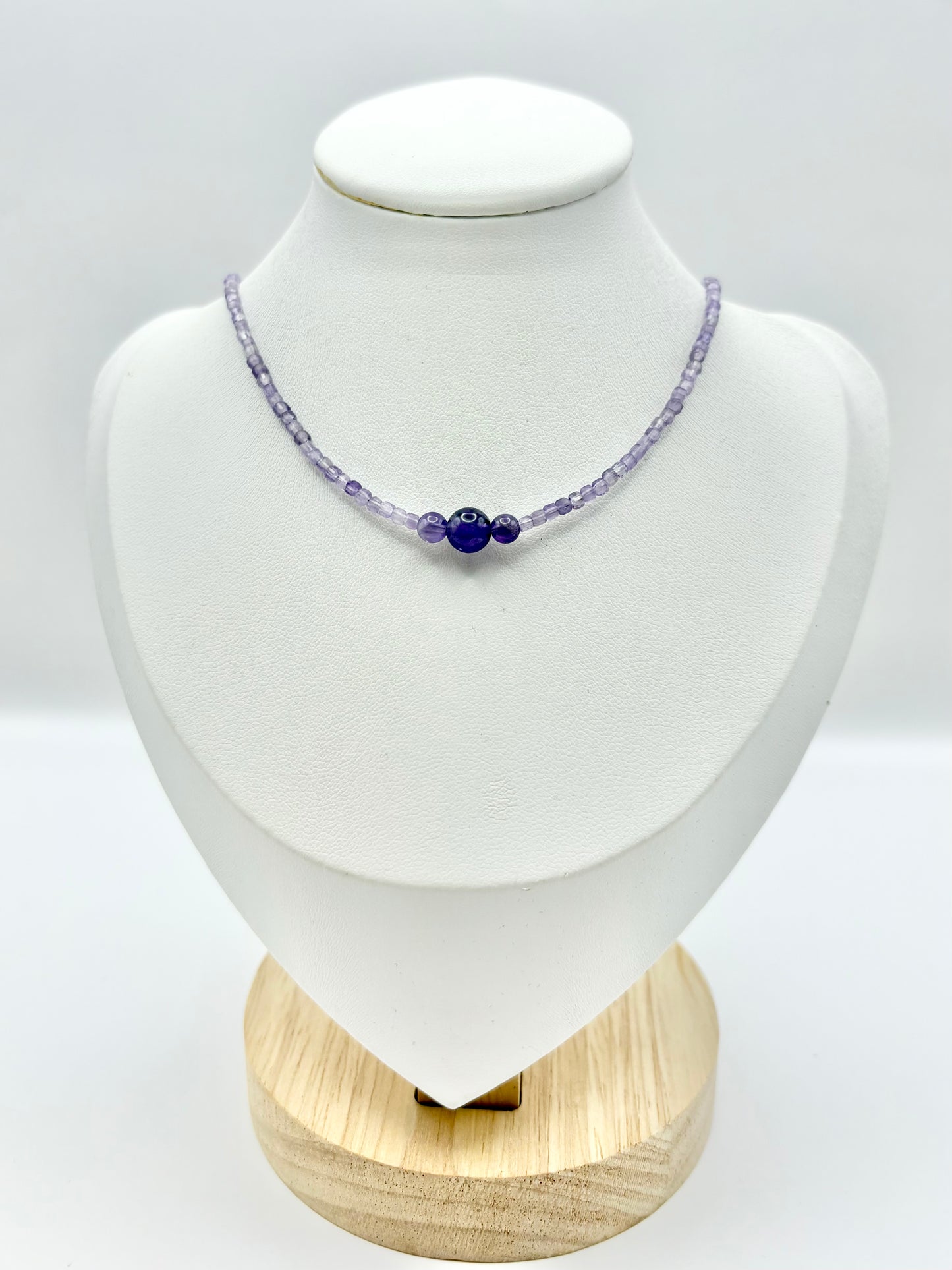 Handmade Amethyst Necklace - Sterling Silver SALE