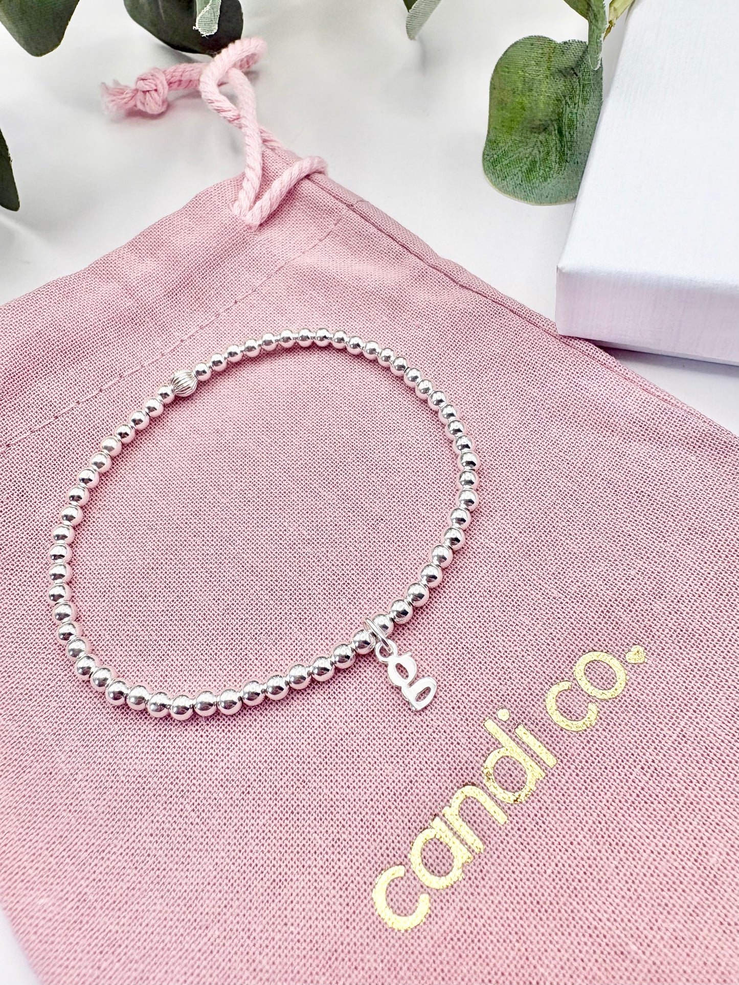 Initial Bracelet - Sterling Silver