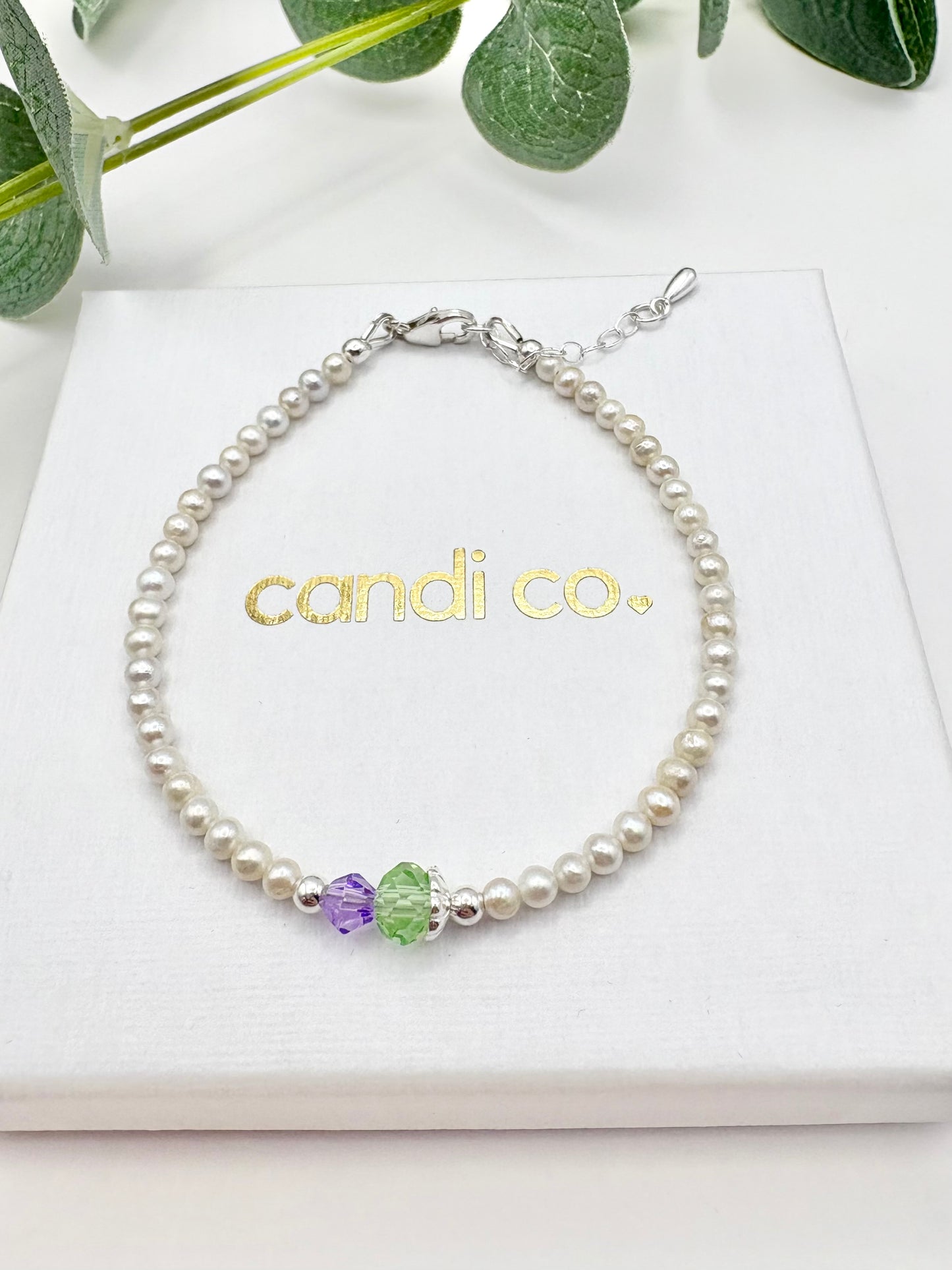 Thistle Freshwater Pearl Bracelet - Sterling Silver