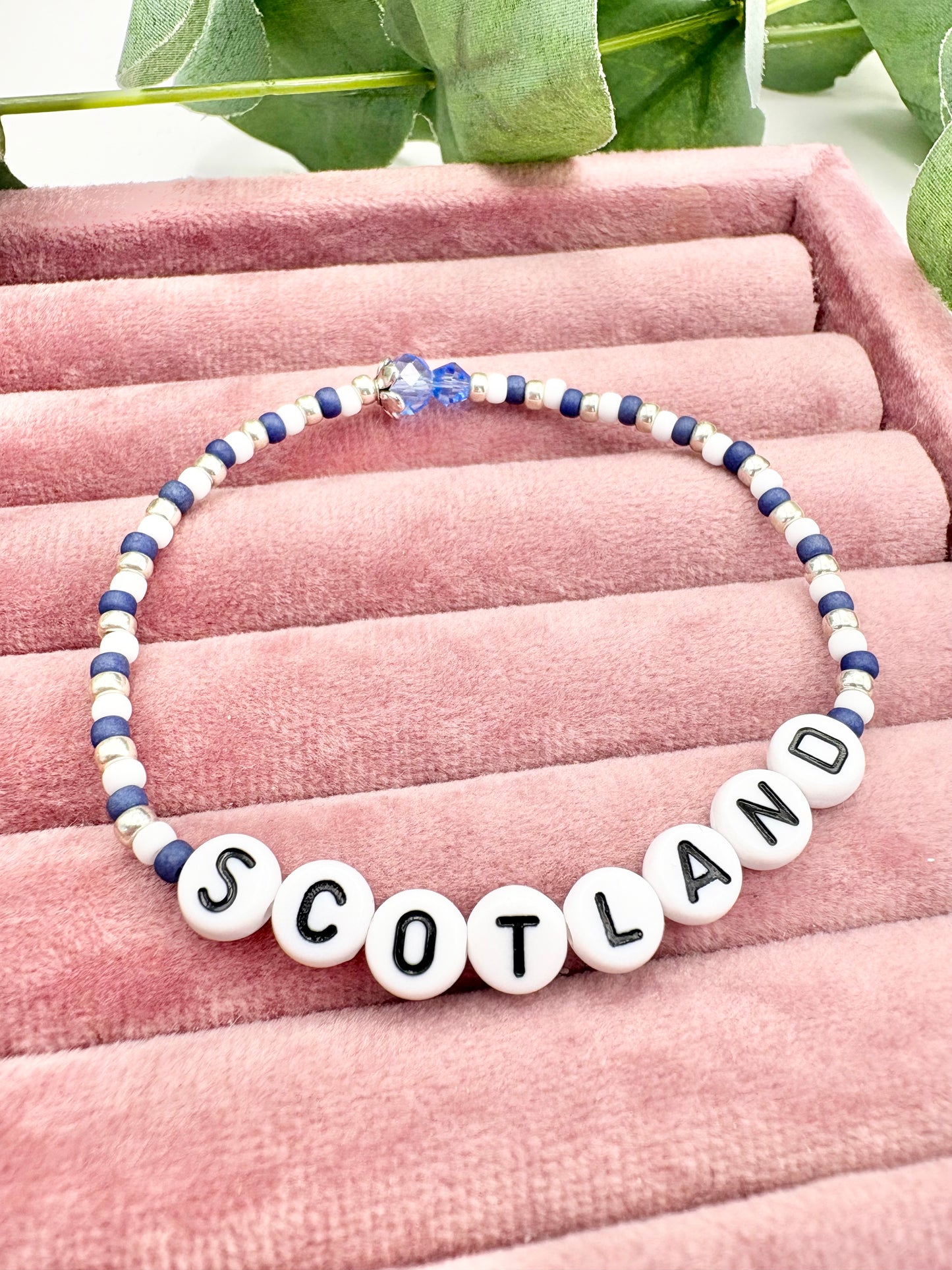 Limited Edition Scotland Thistle Seed Beaded Bracelet