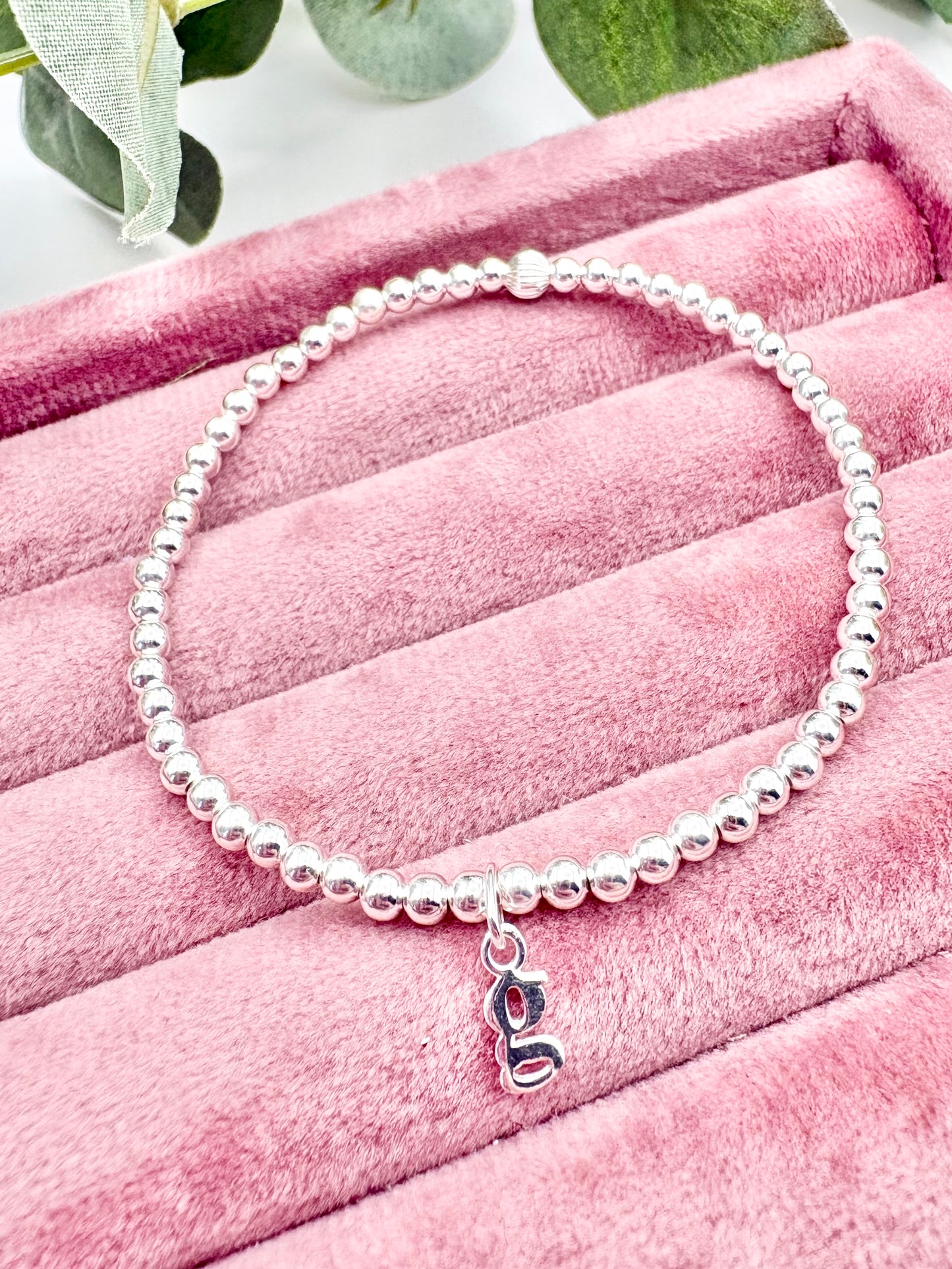 Initial Bracelet - Sterling Silver