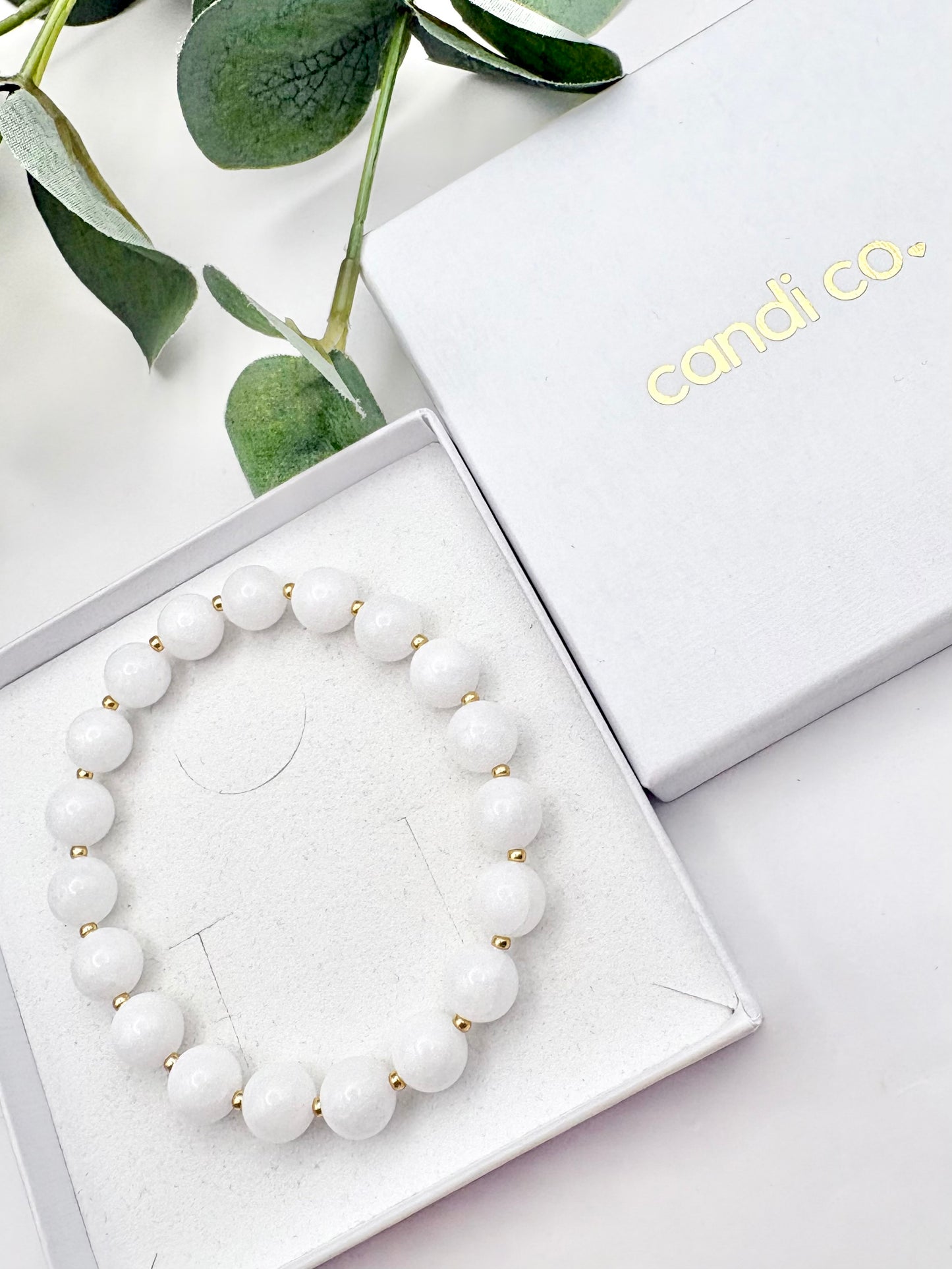 White Gemstone Bracelet