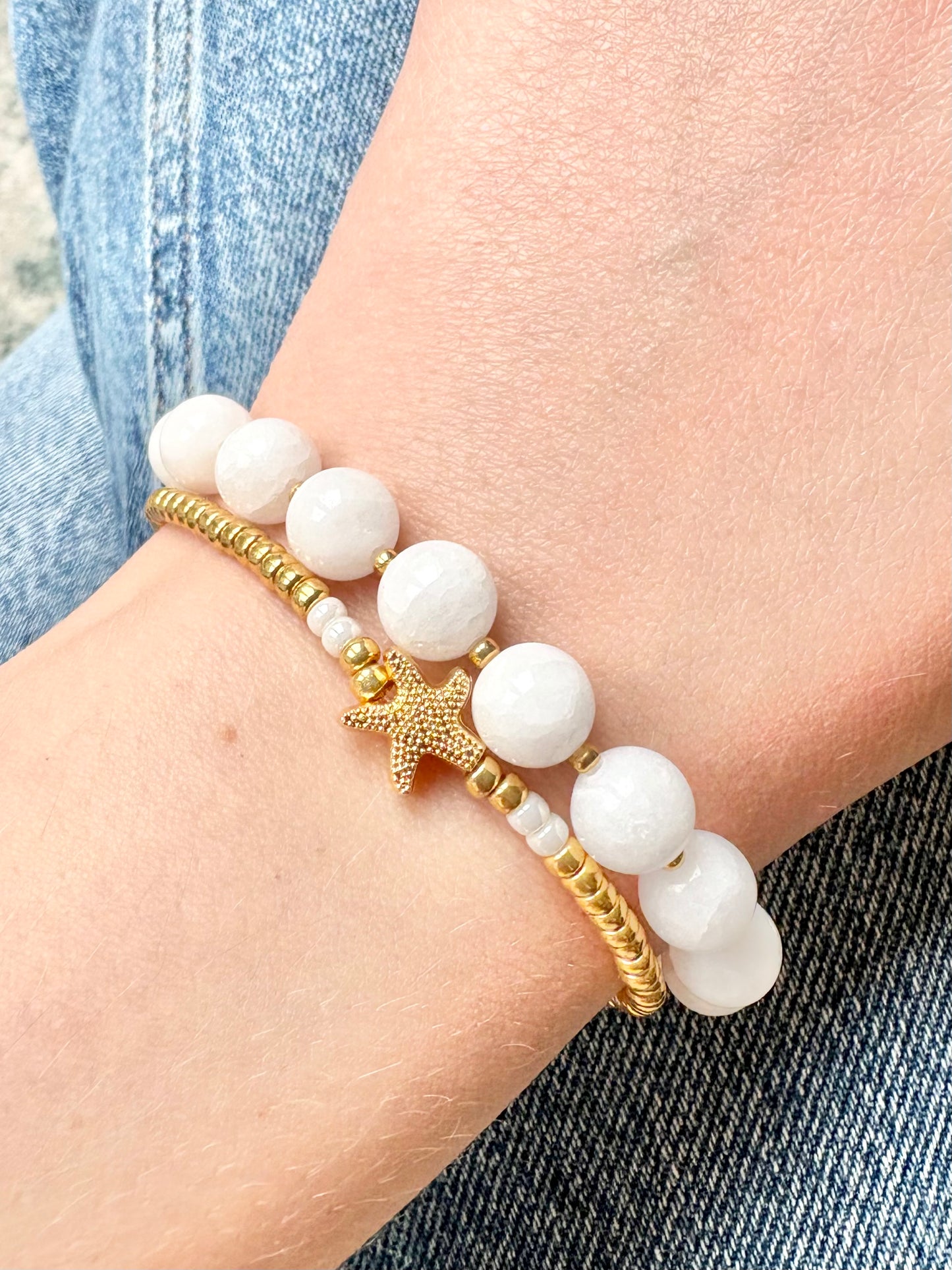 White Gemstone Bracelet