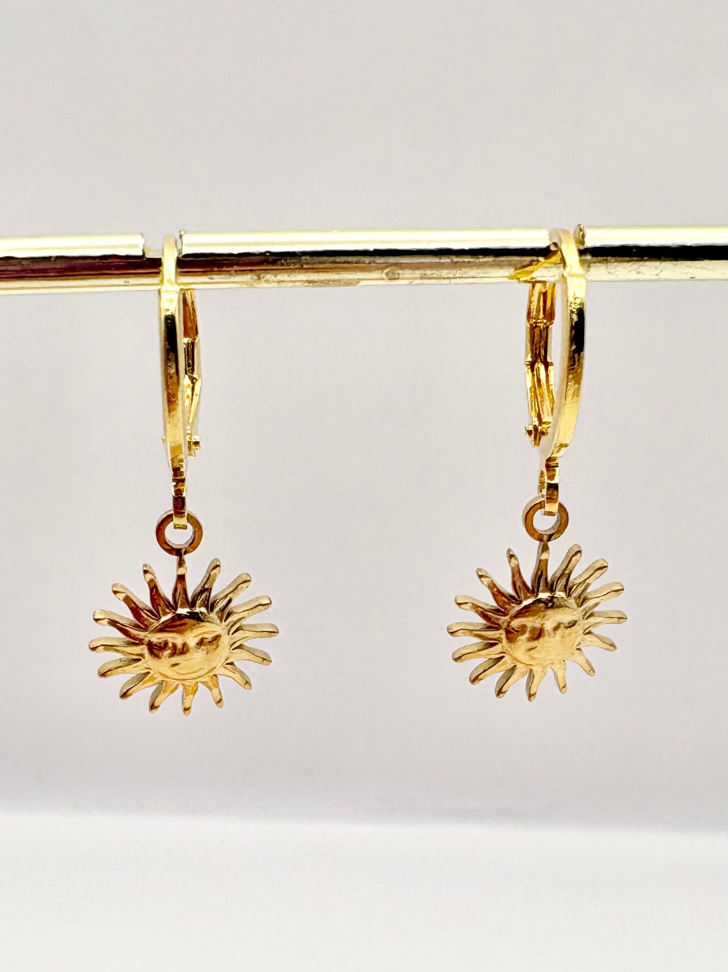 Sunshine Huggie Earrings - Gold or Silver