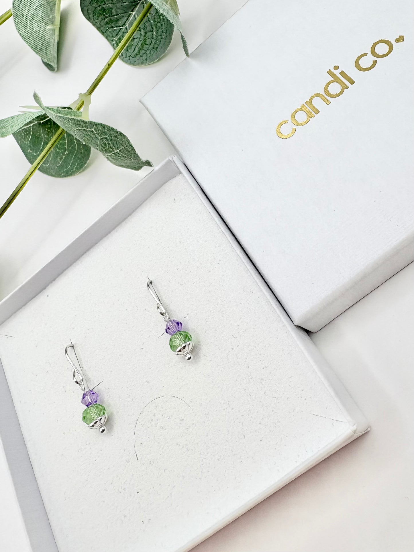 Thistle Fish Hook Earrings - Sterling Silver