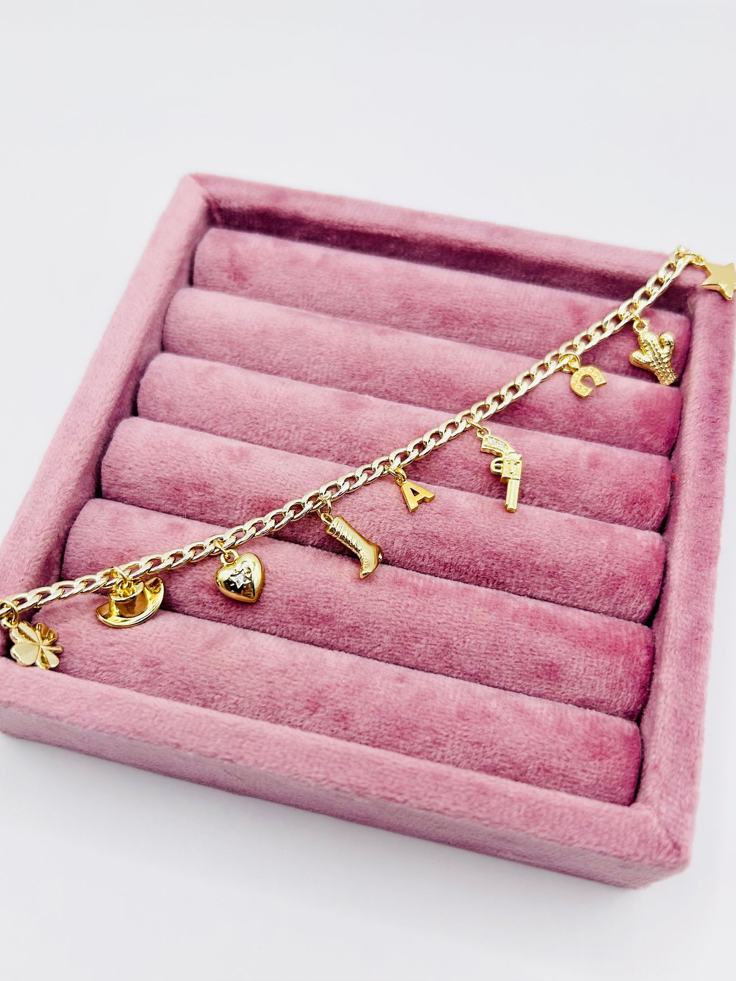 Western Charm Bracelet - Gold-Plated
