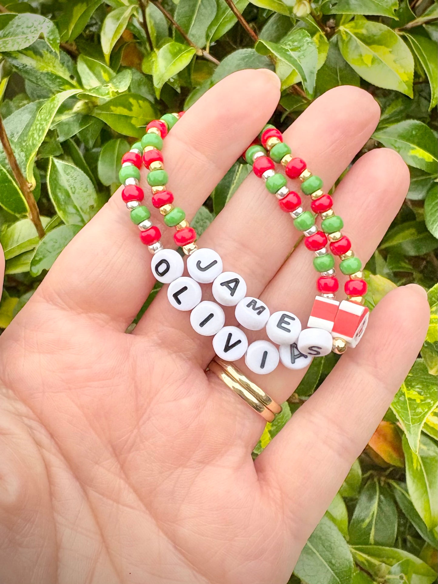 Kids Personalised Santa Bracelet