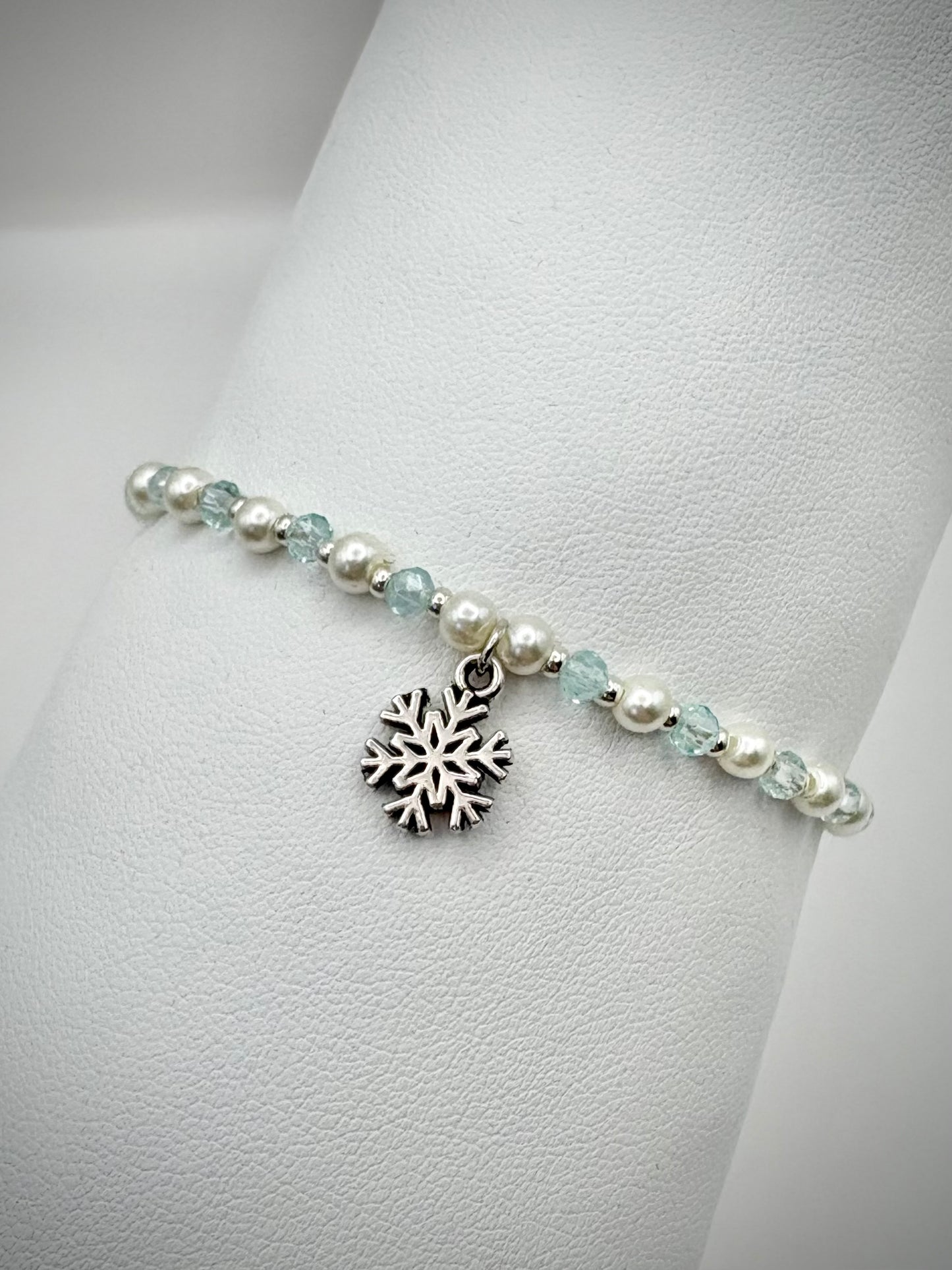 Kids Personalised Snowflake Bracelet