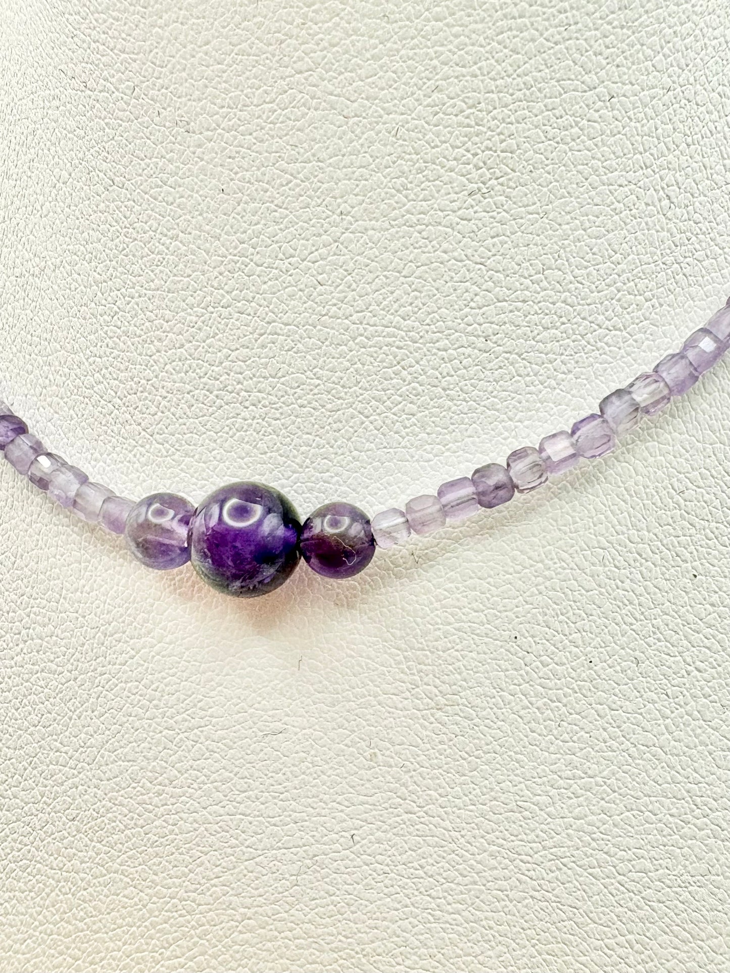 Handmade Amethyst Necklace - Sterling Silver SALE