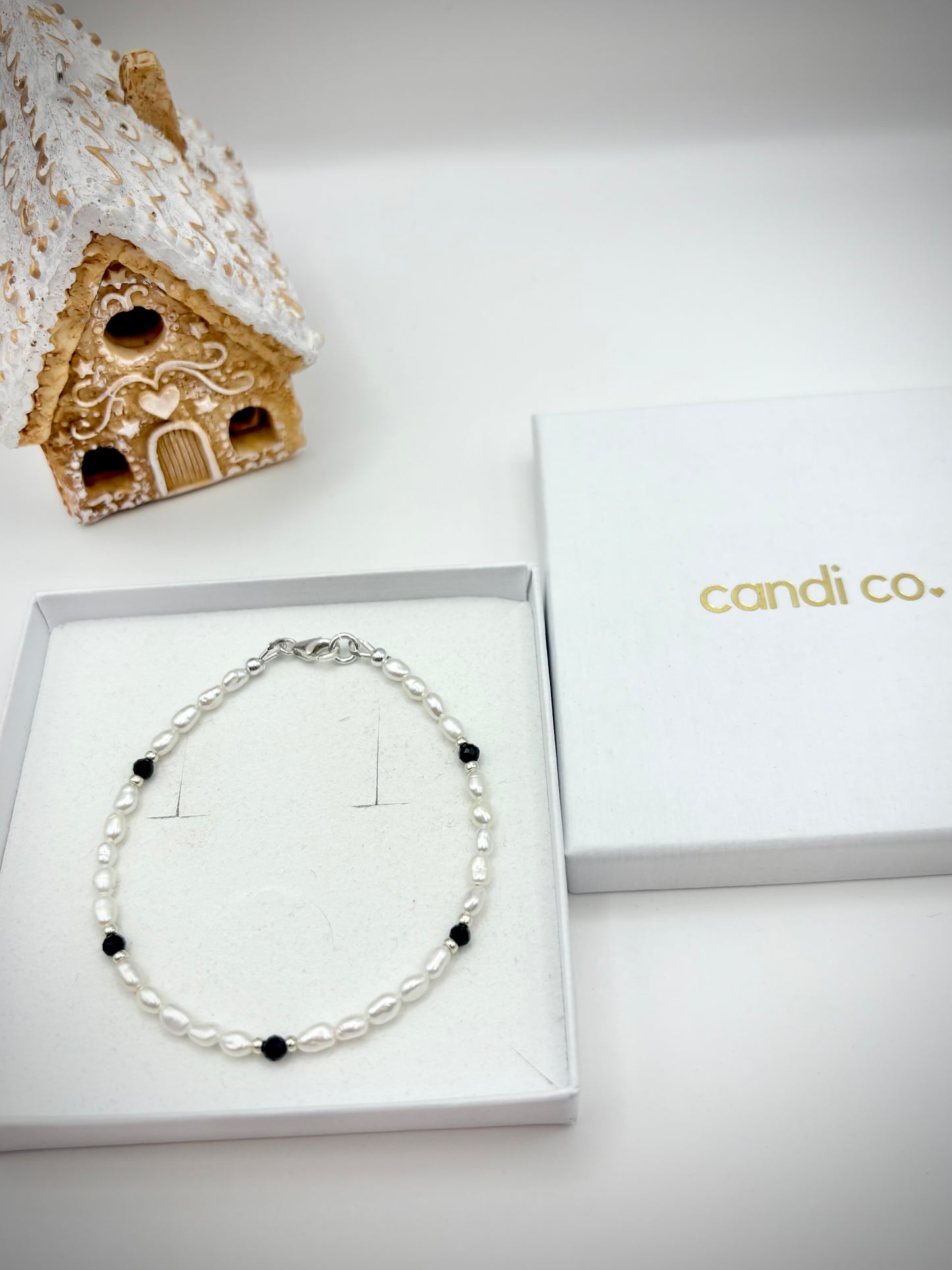 Handmade Pearl & Tourmaline Jewellery Set – Sterling Silver