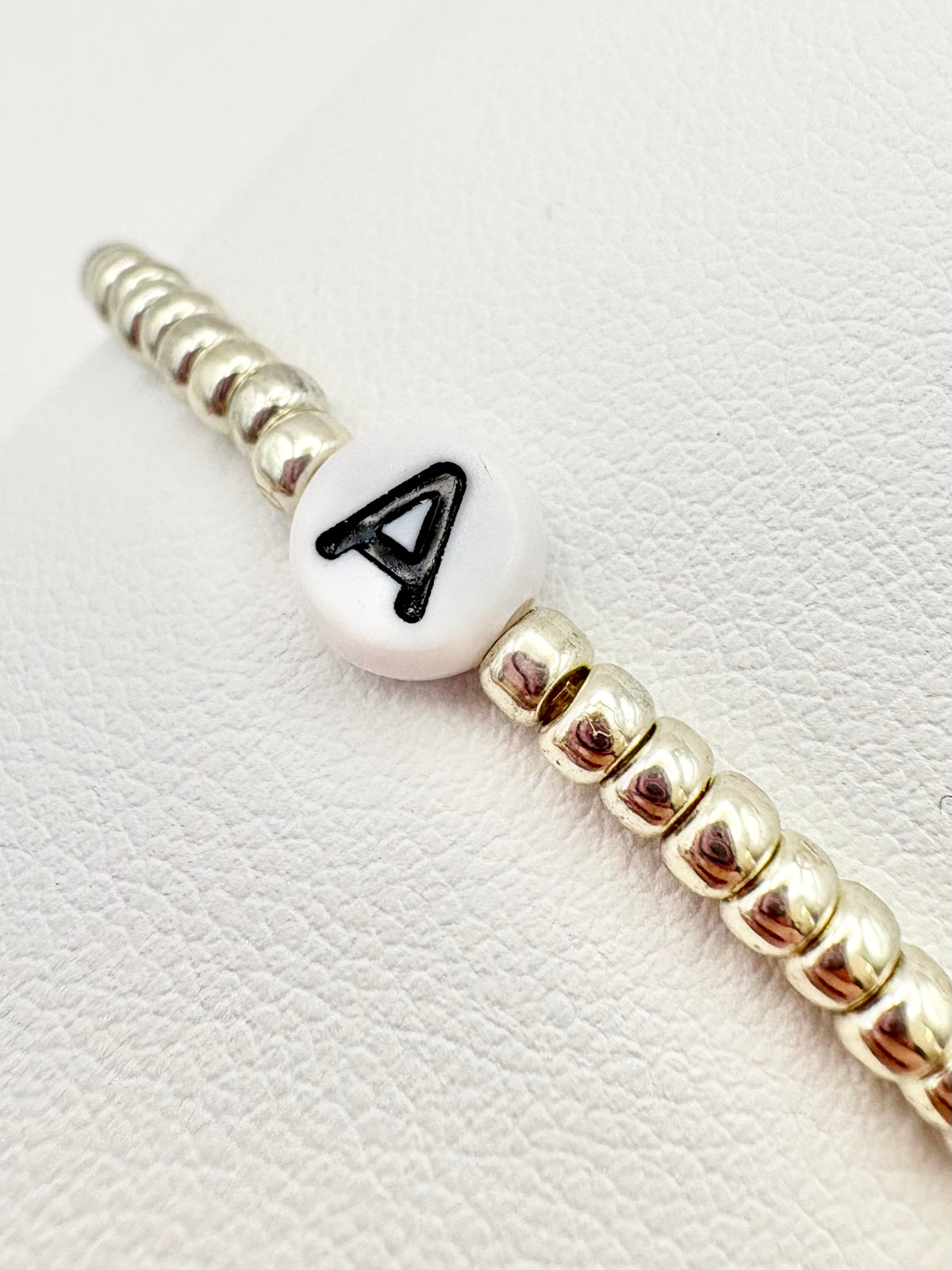 Seed Bead Stacking Bracelets - Initial