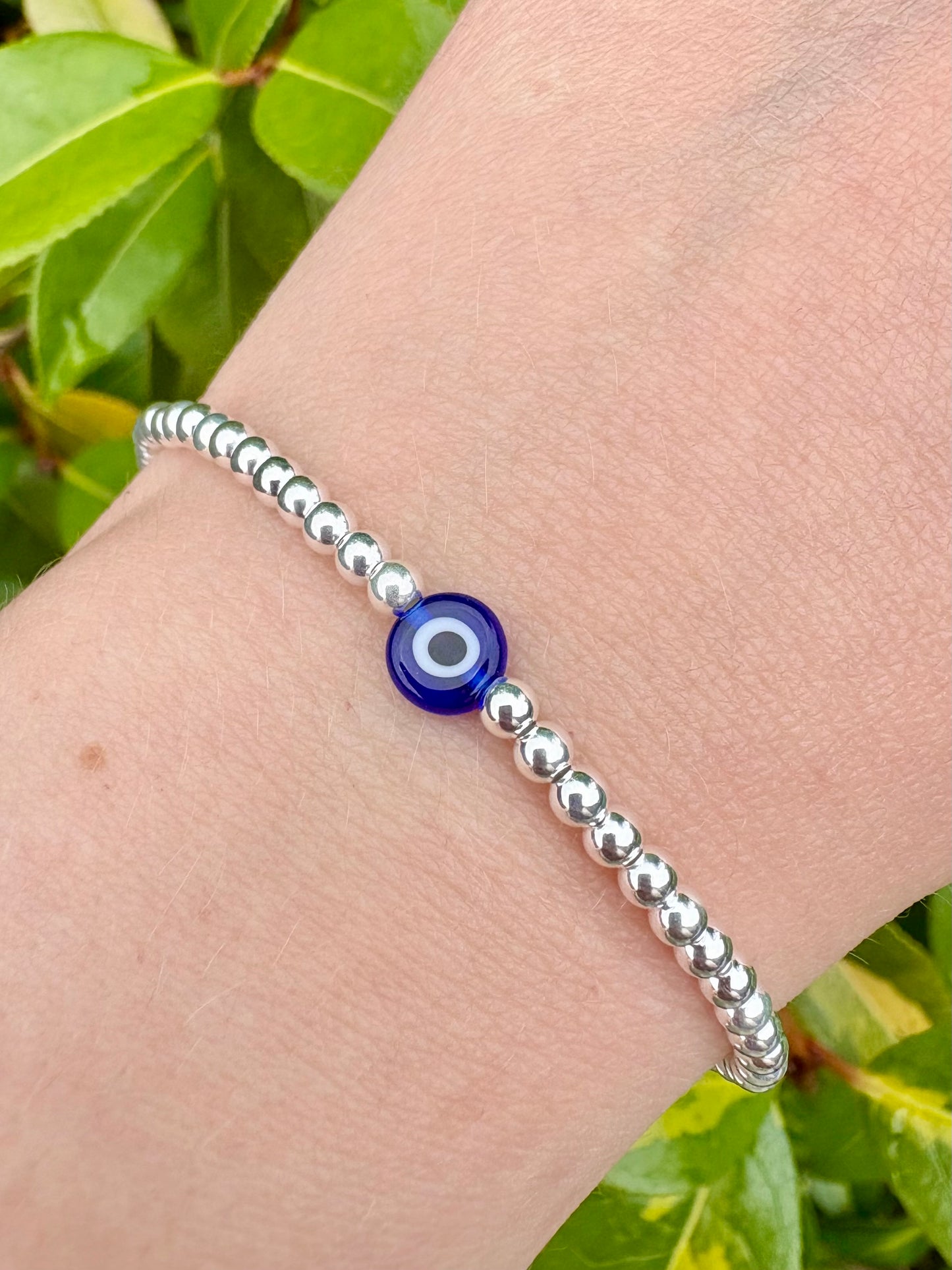 Evil Eye Sterling Silver Bracelet