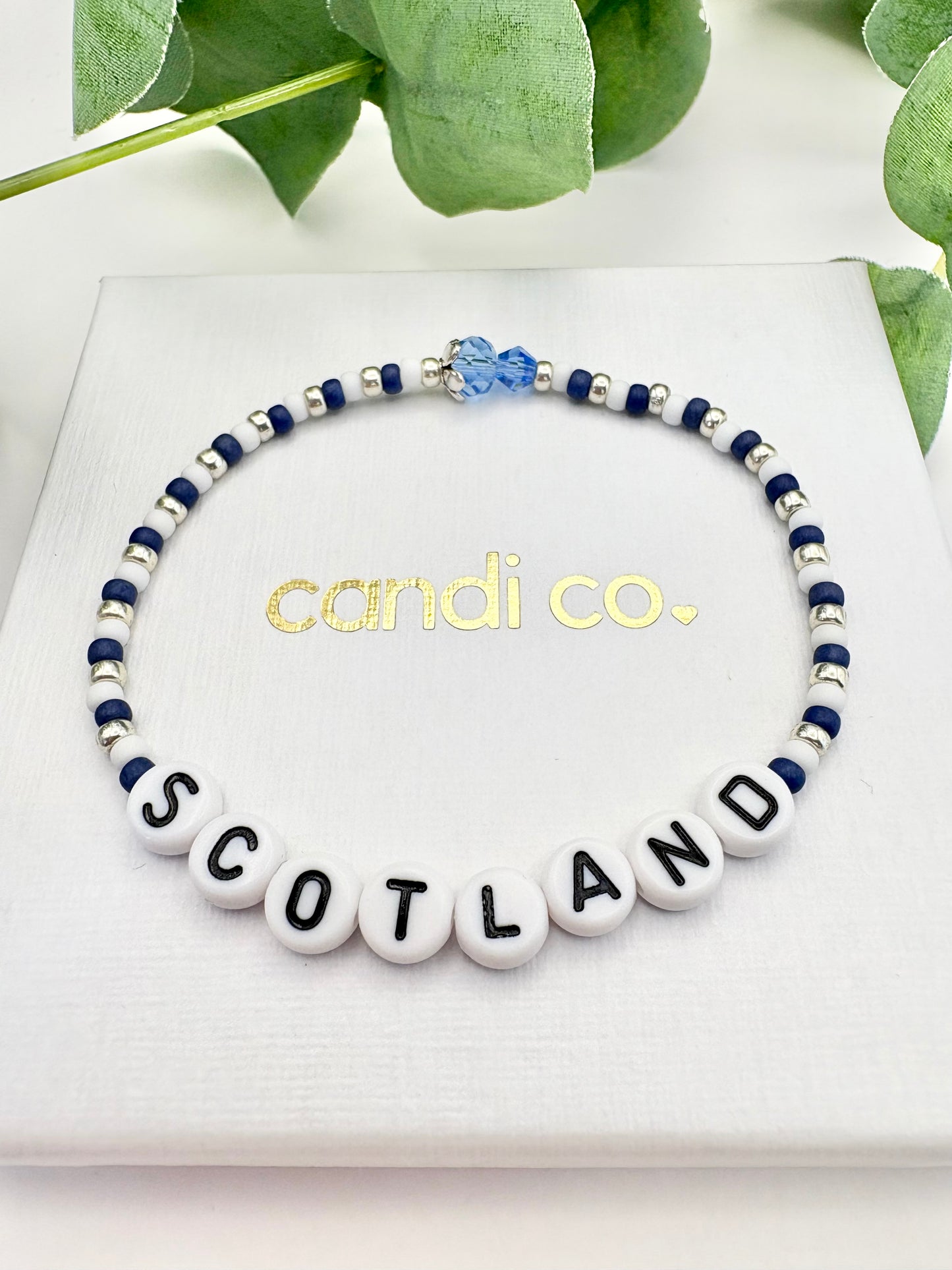 Limited Edition Scotland Thistle Seed Beaded Bracelet