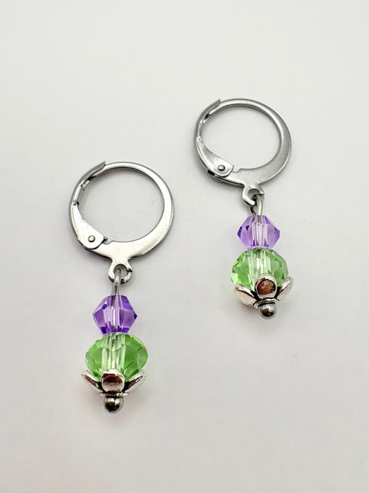 Thistle Huggie Hoop Earrings