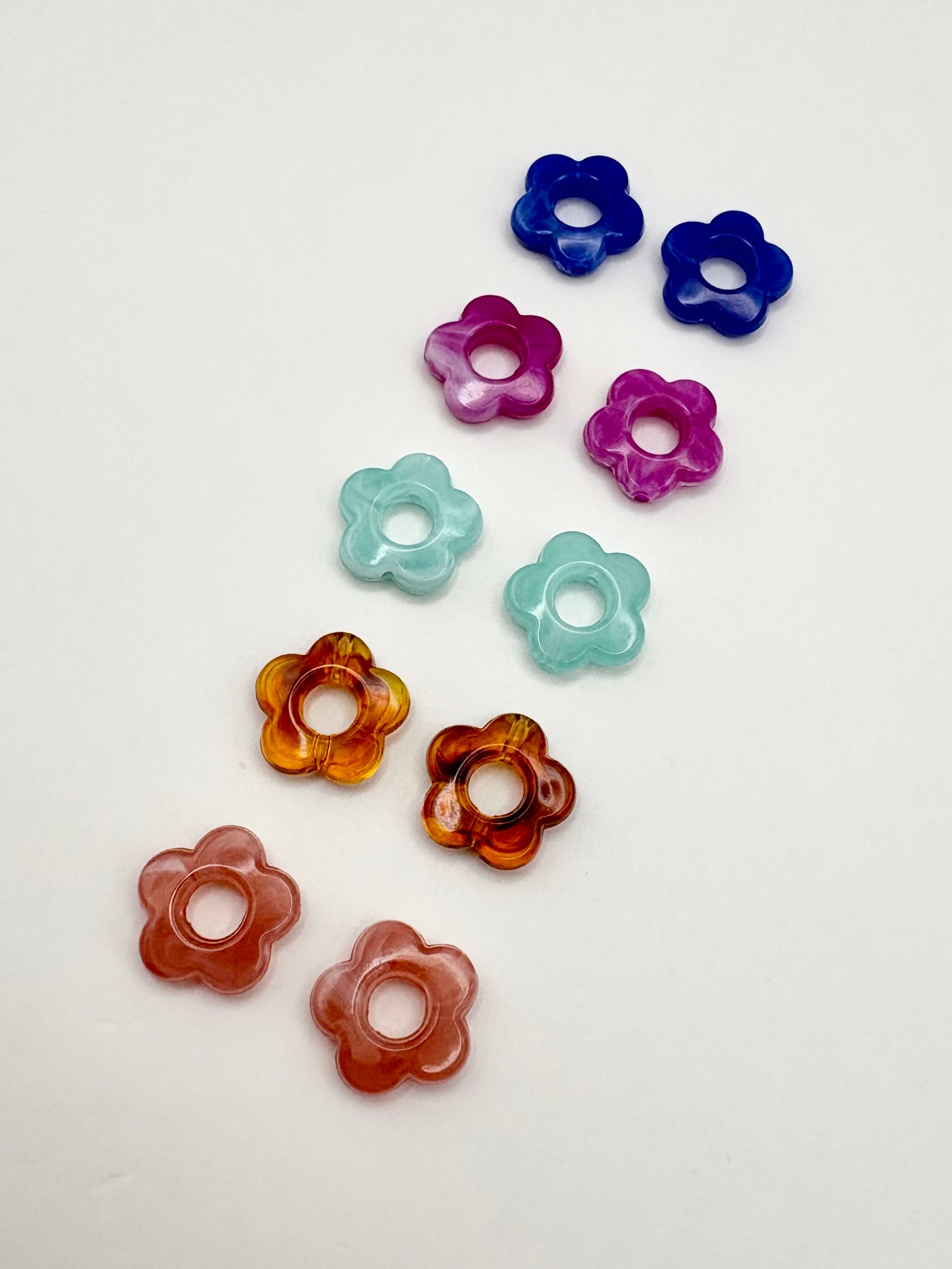 Huggie hoops with mix and match floral charms - SALE