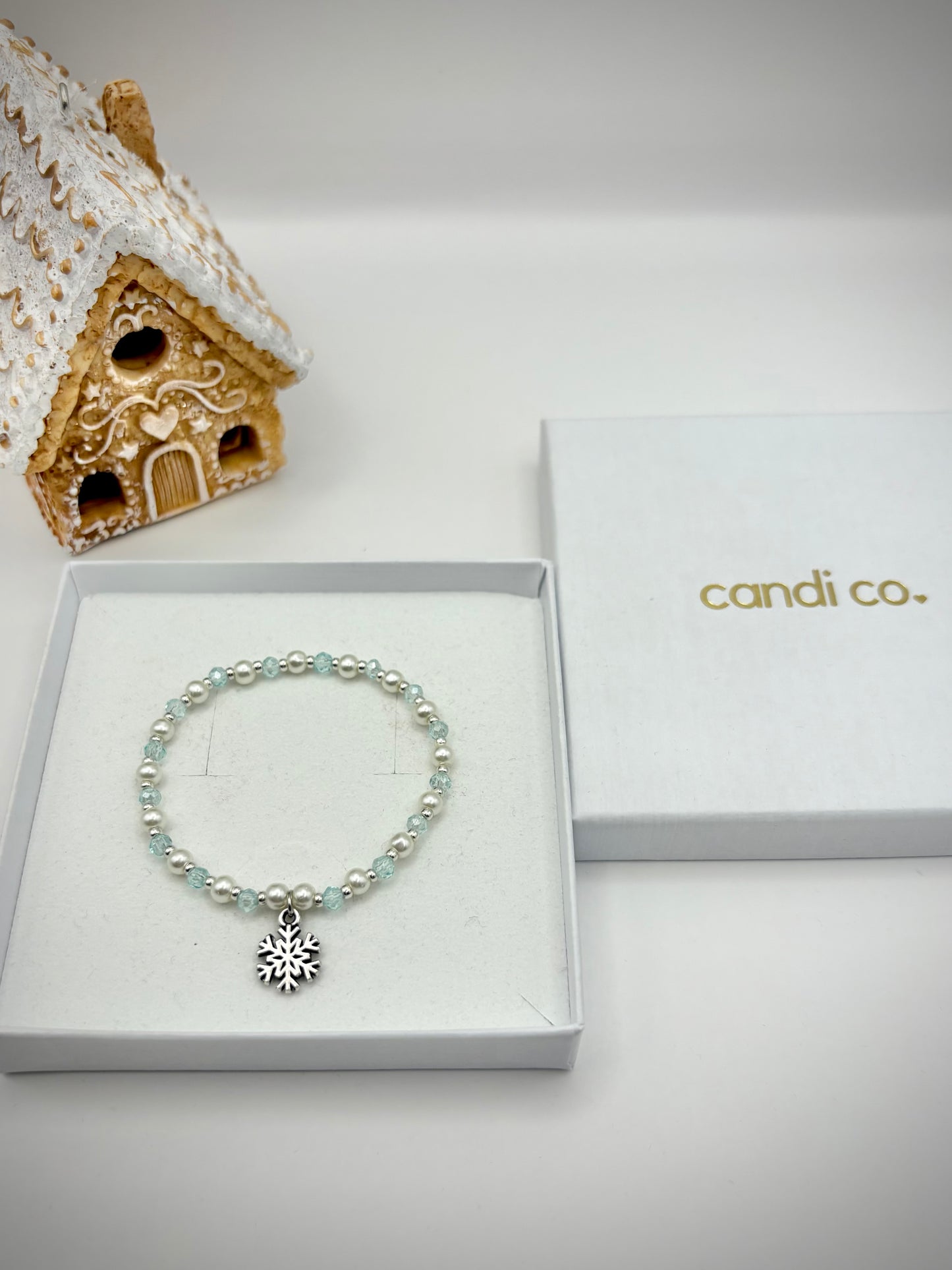 Kids Personalised Snowflake Bracelet