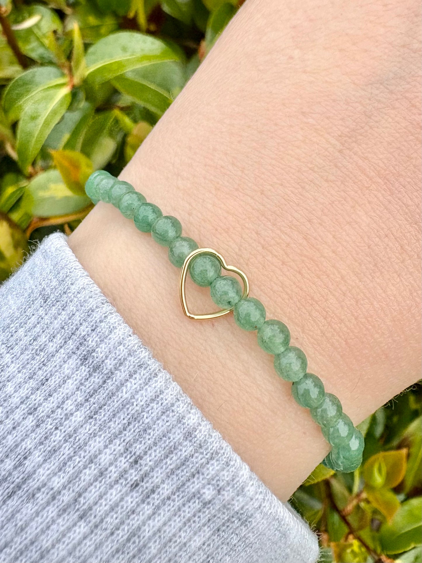 Pastel Gemstone Bracelet with Heart or Star Charm - Sterling Silver or Gold-filled