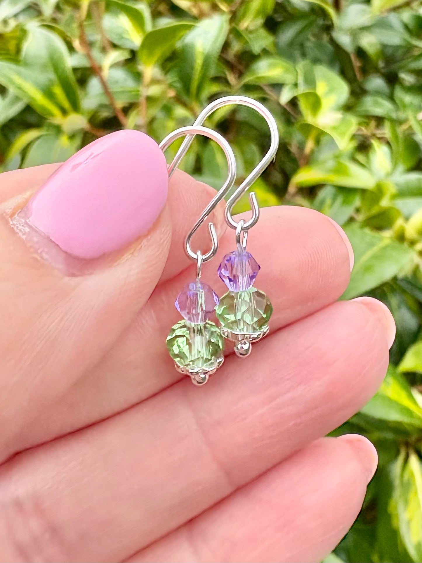 Thistle Fish Hook Earrings - Sterling Silver