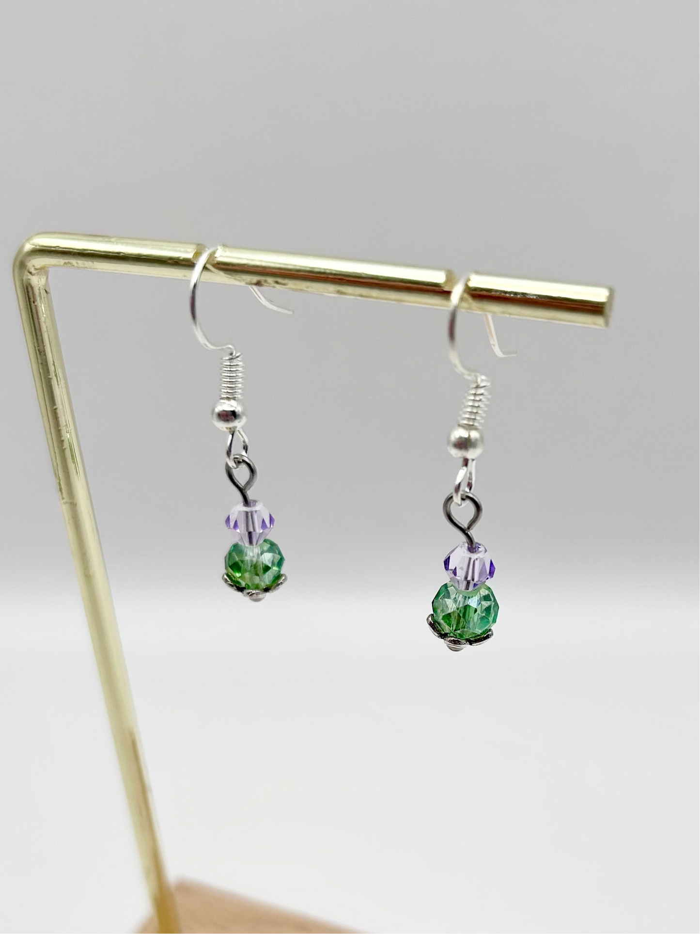 Thistle Dangle Earrings Silver or Gold-Plated