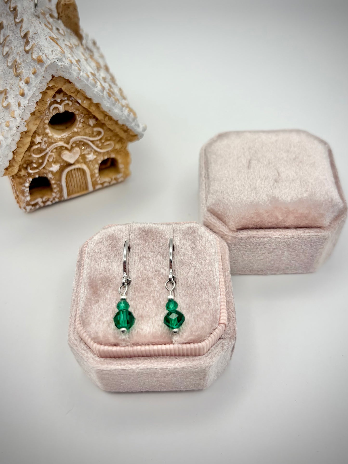 Sparkly Crystal Huggie Hoop Earrings - Various Colours