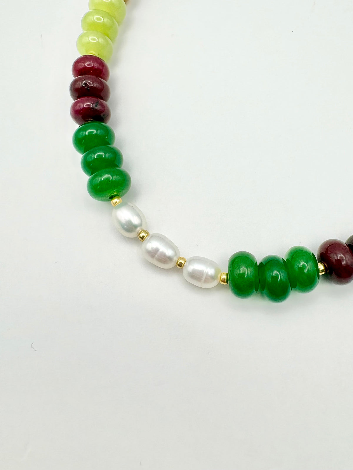 Candi Drop #5 - Dyed Quartz & Freshwater Pearl Necklace