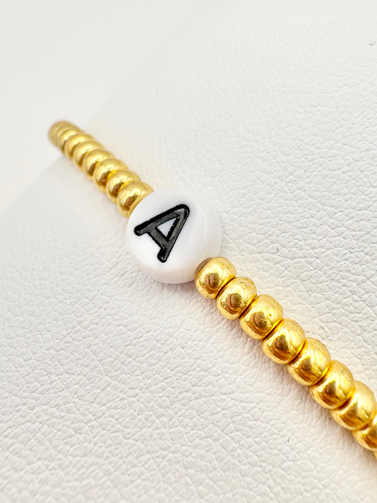 Seed Bead Stacking Bracelets - Initial
