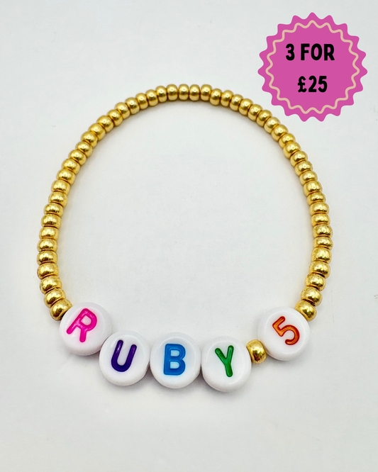 Seed Bead Stacking Bracelets - Birthday