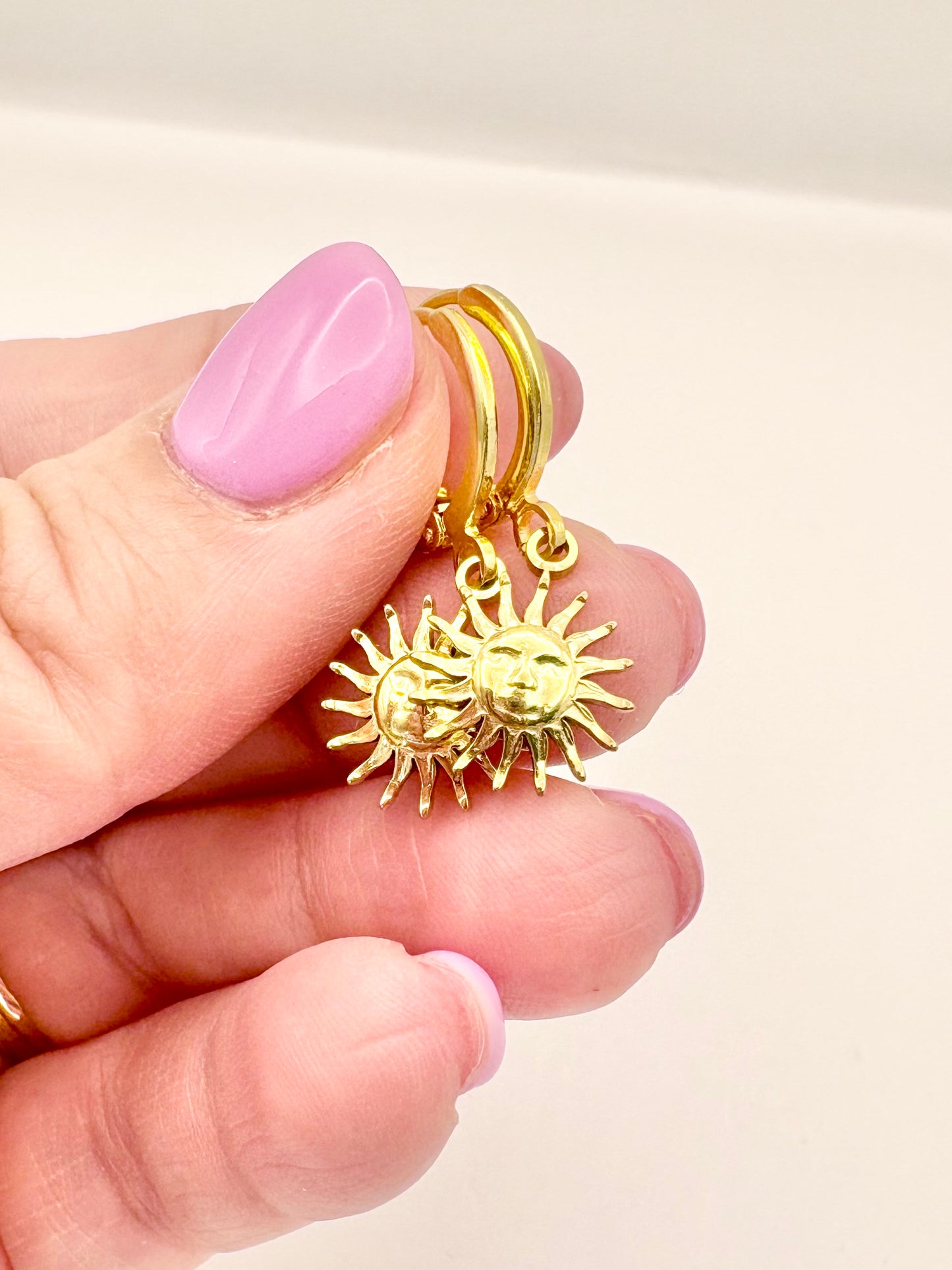 Sunshine Huggie Earrings - Gold or Silver
