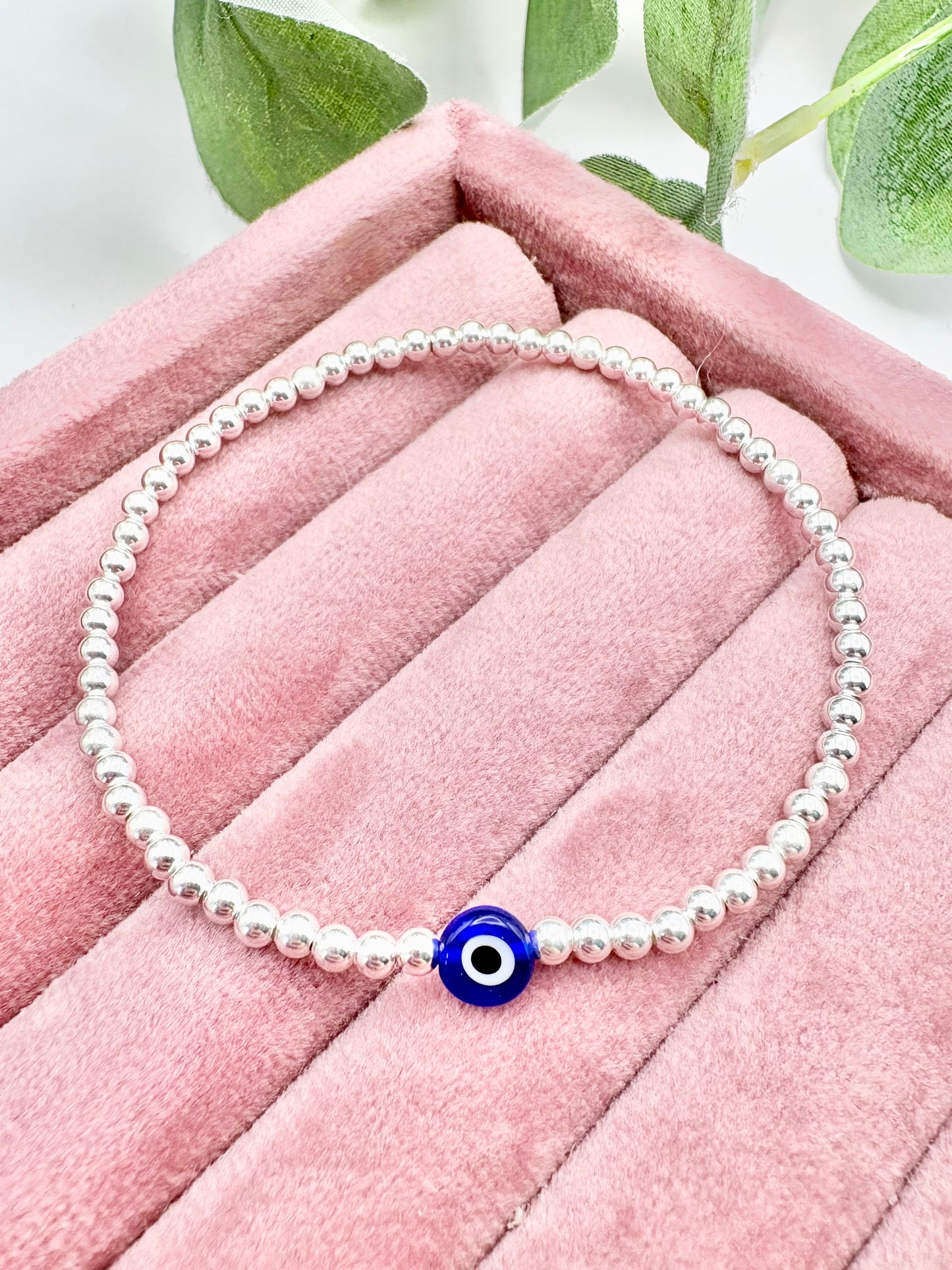 Evil Eye Sterling Silver Bracelet