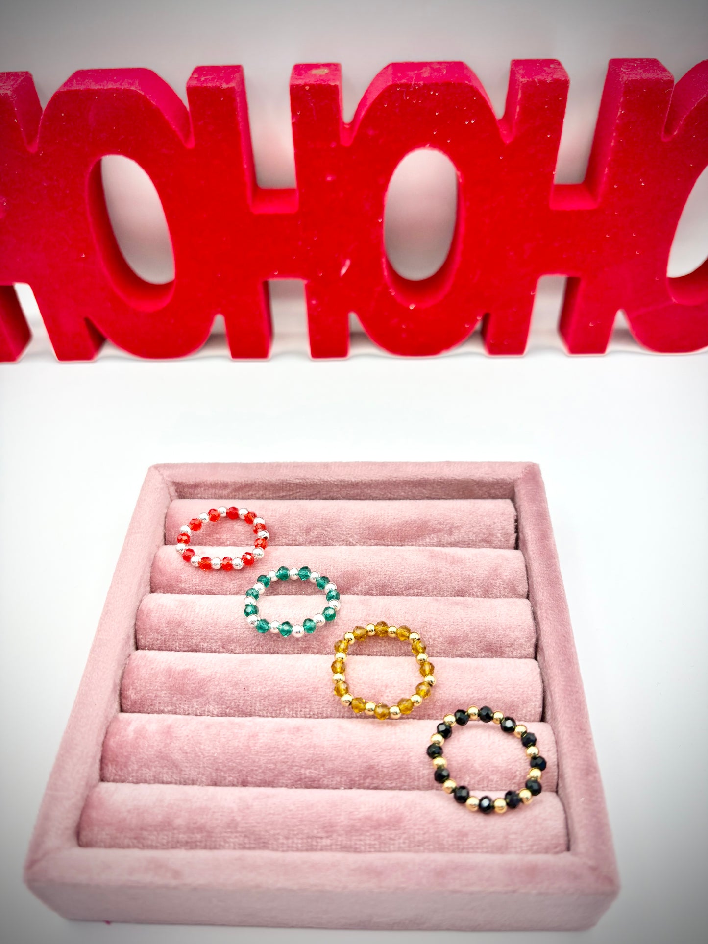 Sparkly Crystal Ring - Choice of Colour