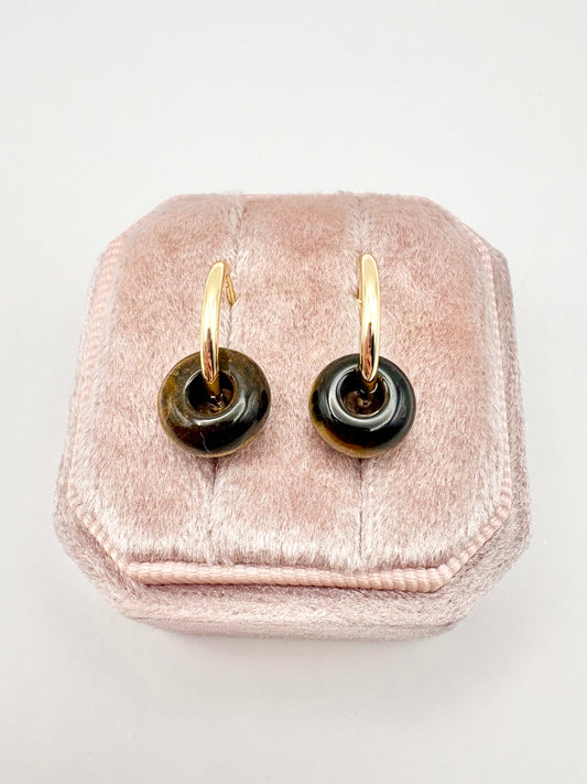 Tiger's Eye Huggies