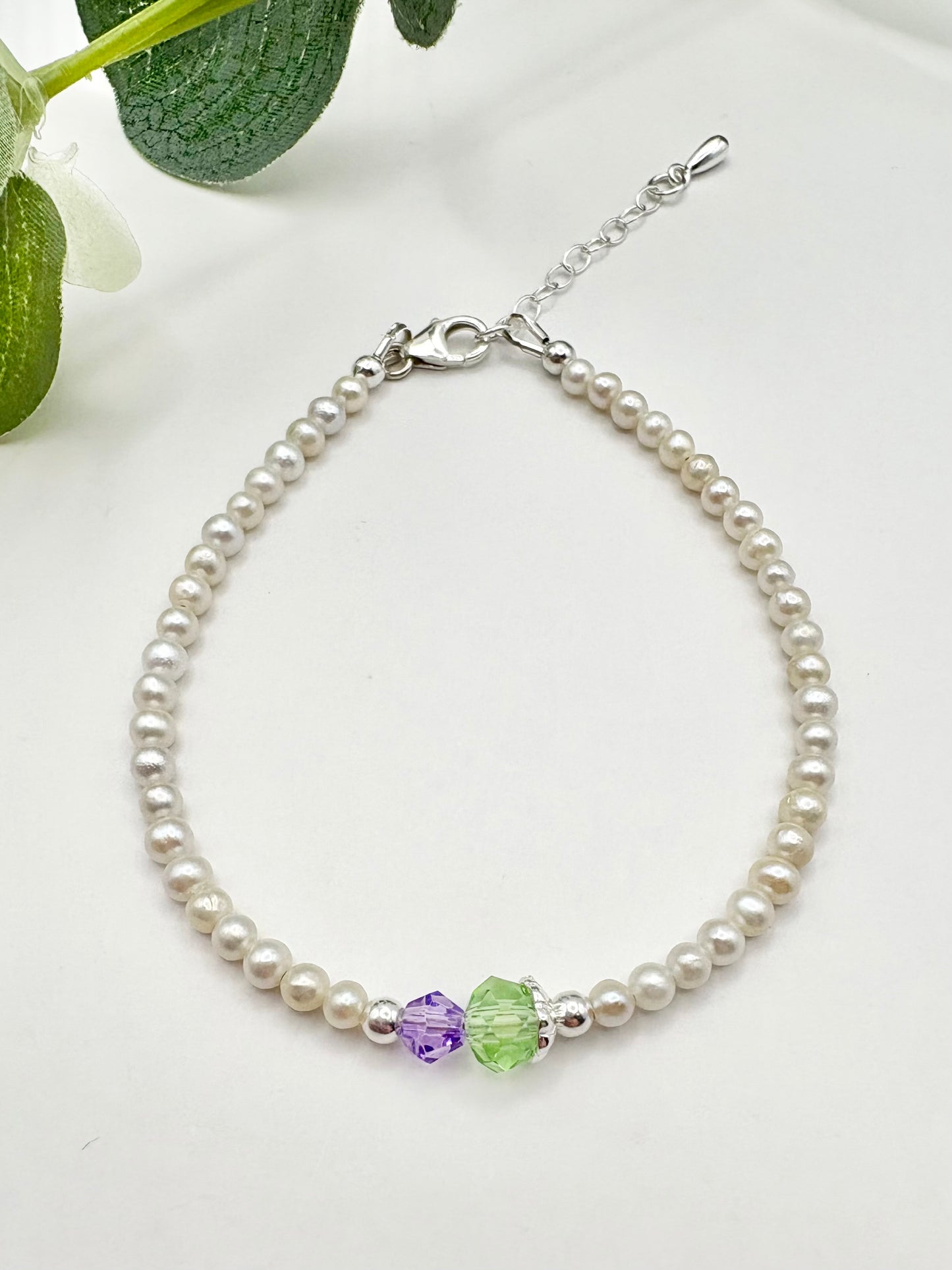 Thistle Freshwater Pearl Bracelet - Sterling Silver