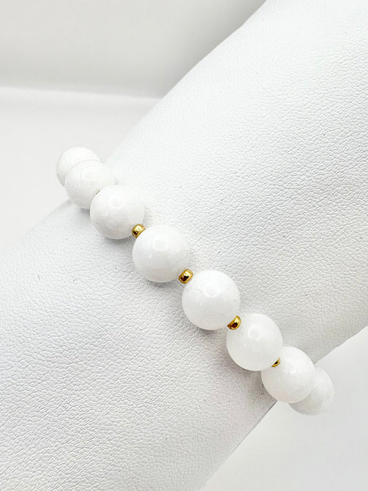 White Gemstone Bracelet