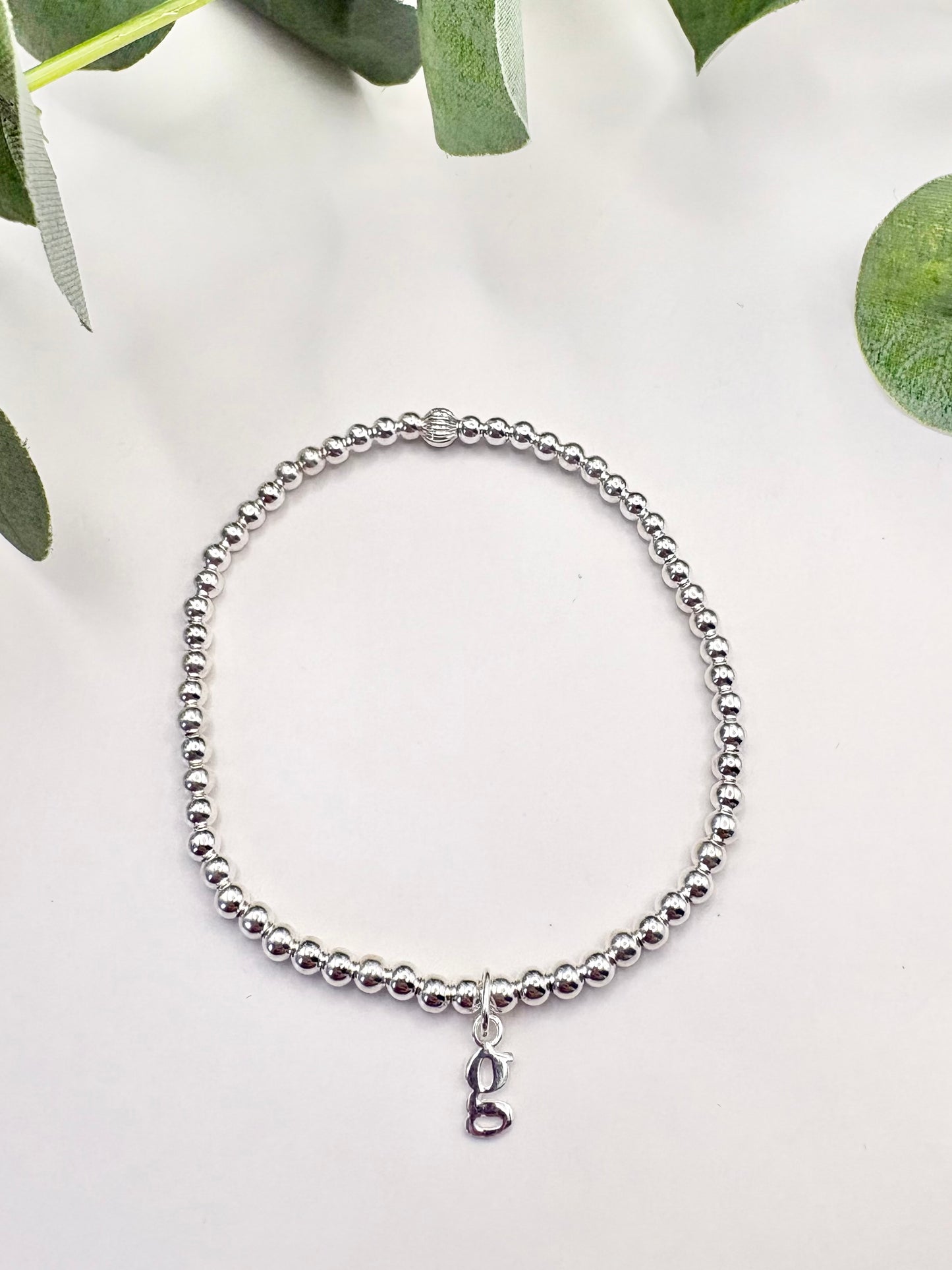 Initial Bracelet - Sterling Silver