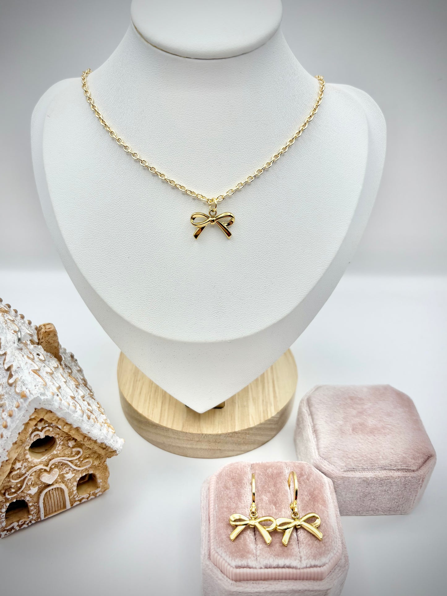 Bow Huggie Hoop Earrings - Gold or Silver-Plated